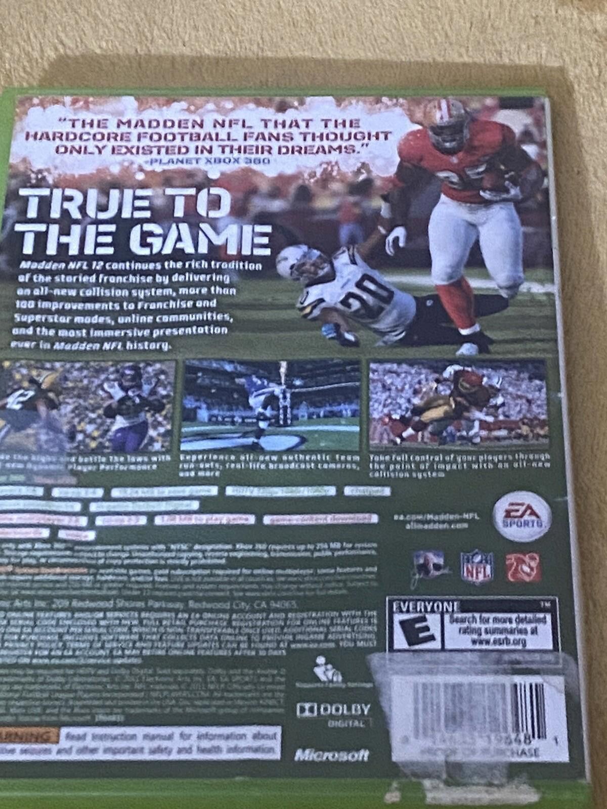 Other Madden NFL 12 (Microsoft Xbox 360, 2011) Tested Size ONE SIZE - 9 Thumbnail