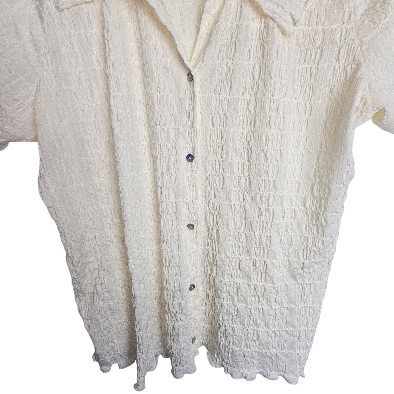 Vince Vince Ruched Striped Button Shirt L Designer MInimalist Size L / US 10 / IT 46 - 3 Thumbnail