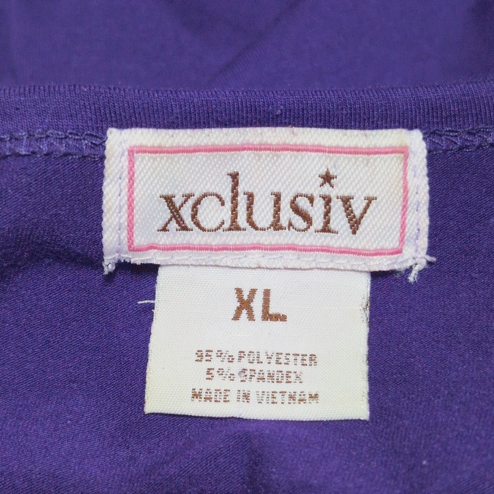 Other Xclusiv Purple Leopard Print Sz XL Women's Top Size XL / US 12-14 / IT 48-50 - 5 Thumbnail