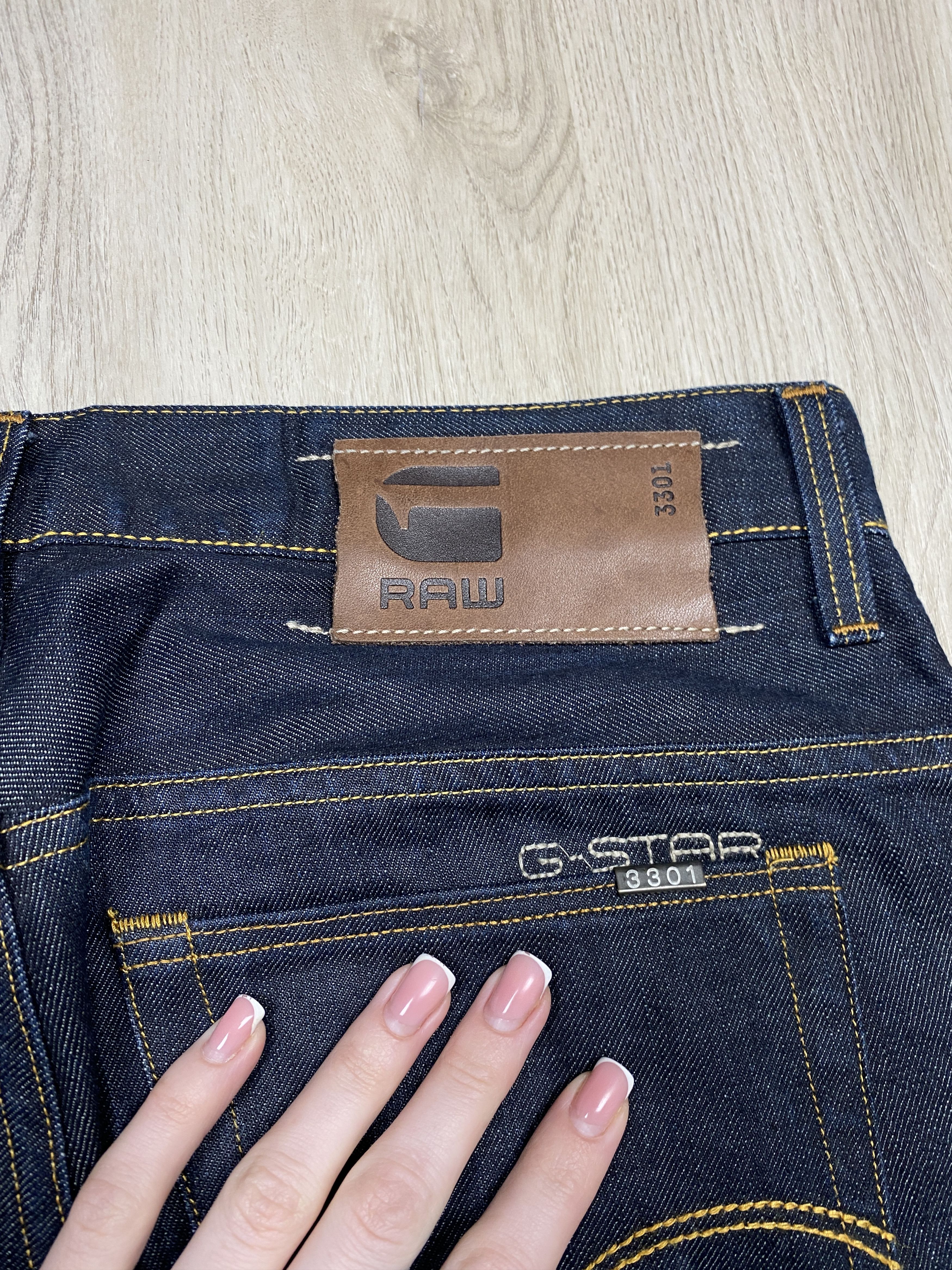 G-Star G Star Raw 3301 Slim Mens Denim Pants Jeans Size US 34 / EU 50 - 10 Thumbnail