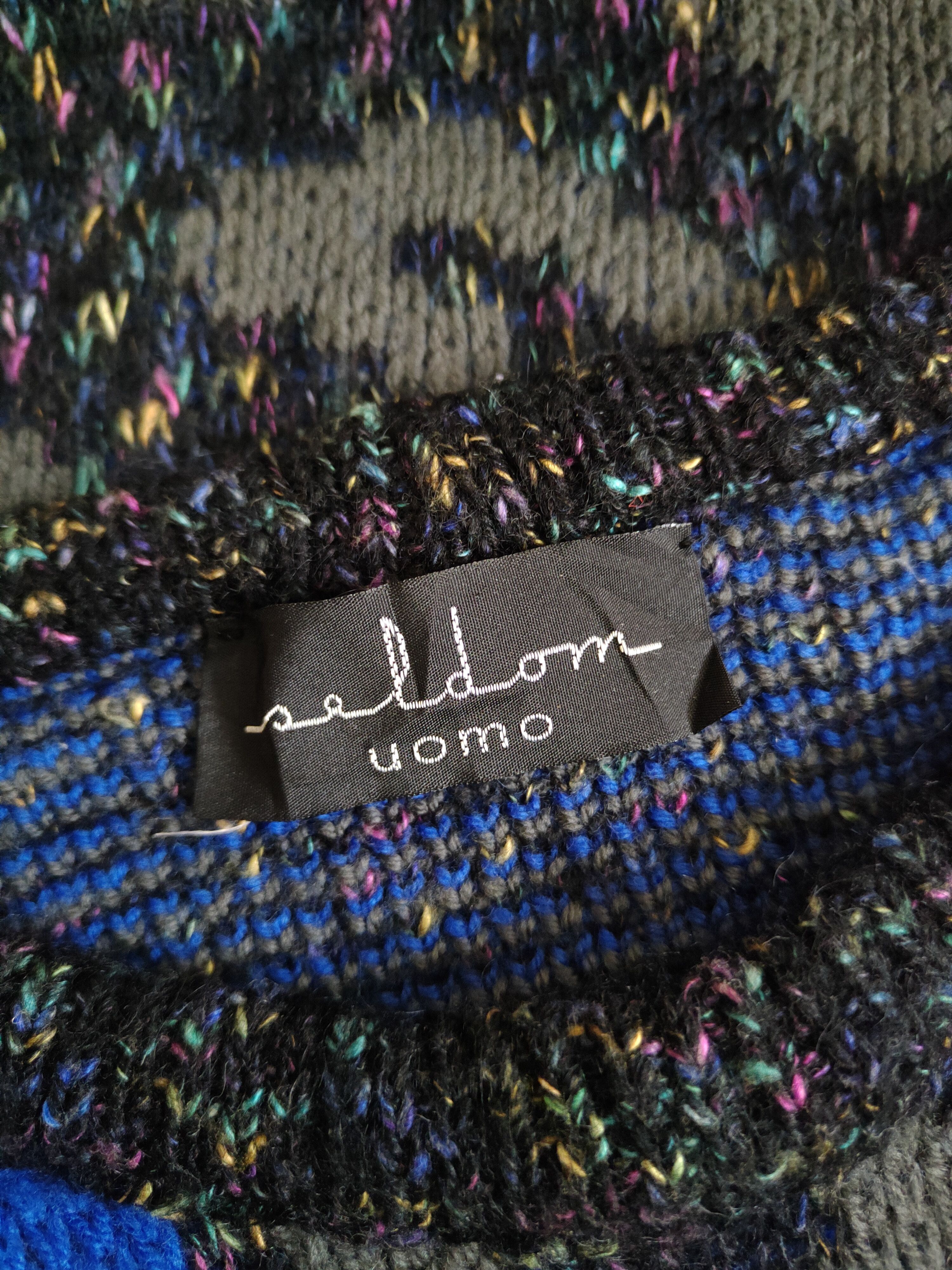 Homespun Knitwear DL Seldom Uomo Black Blue Knitwear Sweatshirt #S1270 Size US L / EU 52-54 / 3 - 10 Thumbnail