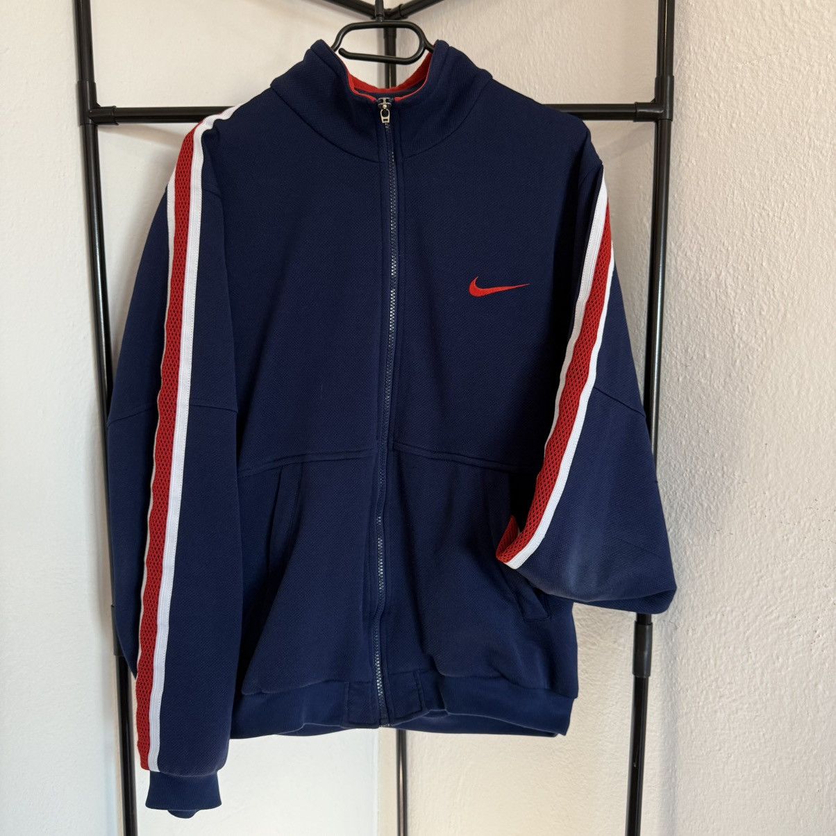 Nike Vintage Y2K Nike Zip Up Track Jacket Big Logo Swoosh Size US M / EU 48-50 / 2 - 1 Thumbnail