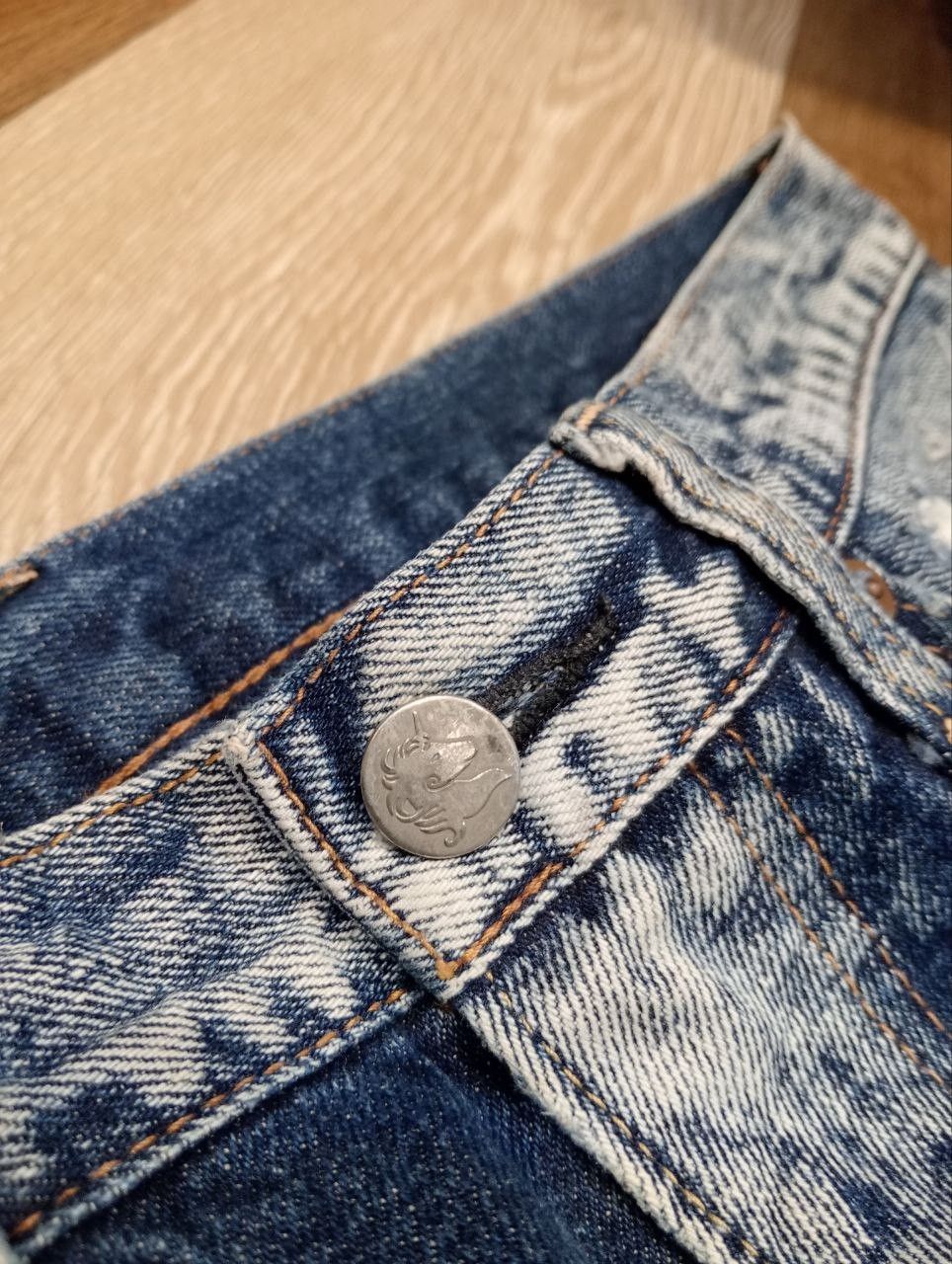 Japanese Brand RNA THE ALTERNATIVE SYNDROME BLUE DISTRESSED DENIM PANTS Size US 31 - 6 Thumbnail