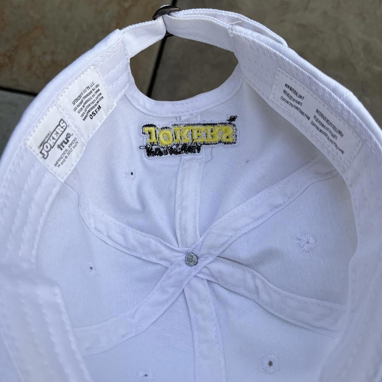 Other Impractical Jokers Hey MousTache White Strapback Dad Hat Size ONE SIZE - 7 Thumbnail