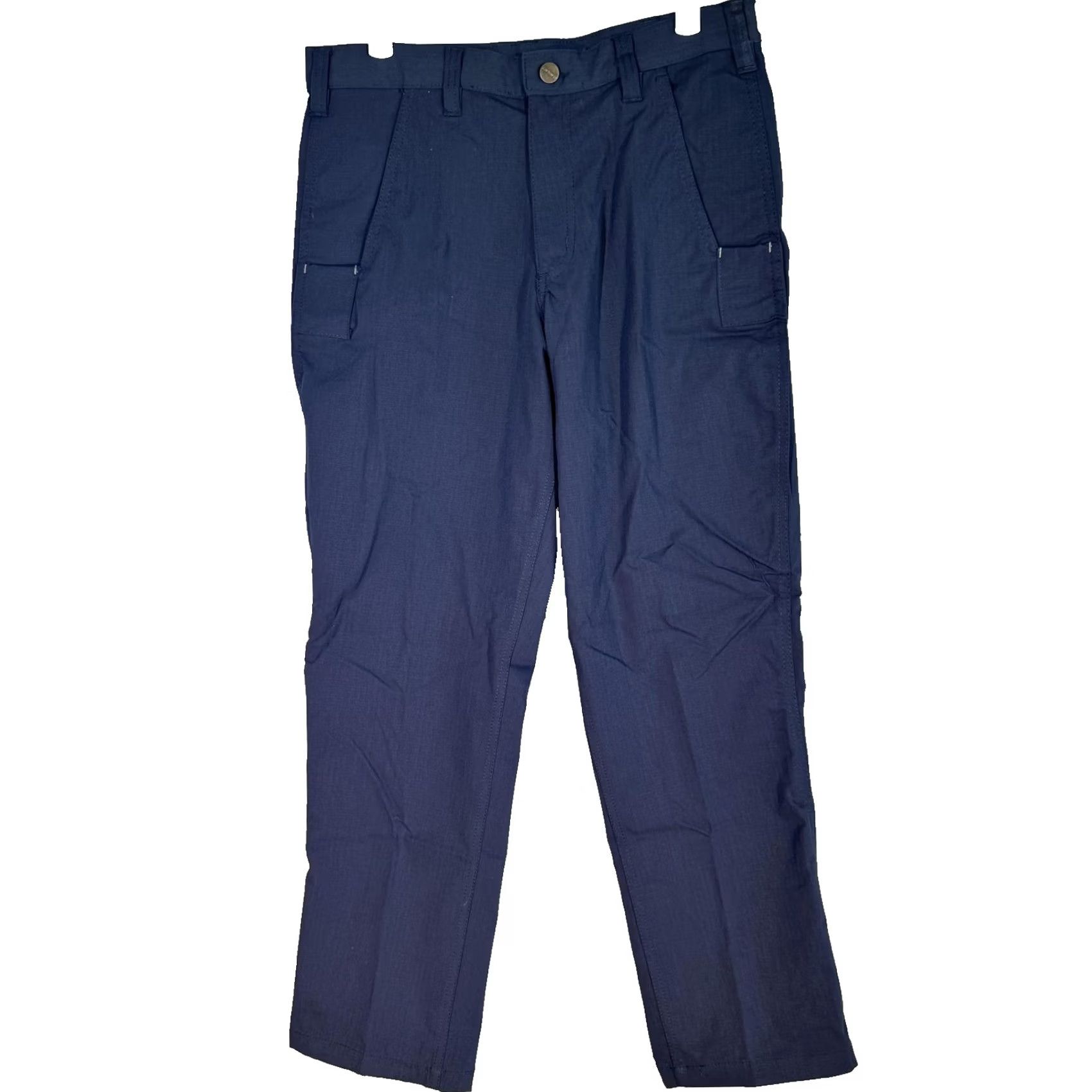 Carhartt Carhartt Pants Mens 29x28 Relaxed Fit Ripstop Cargo 2 Pair Navy Zip Pocket Workwear Cargo Pocket Logo Front Flat Front Size US 29 - 2 Thumbnail