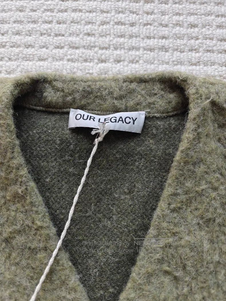 Our Legacy Our Legacy Avocado Green Button-Up Cardigan Jacket Size XS / US 0-2 / IT 36-38 - 2 Thumbnail