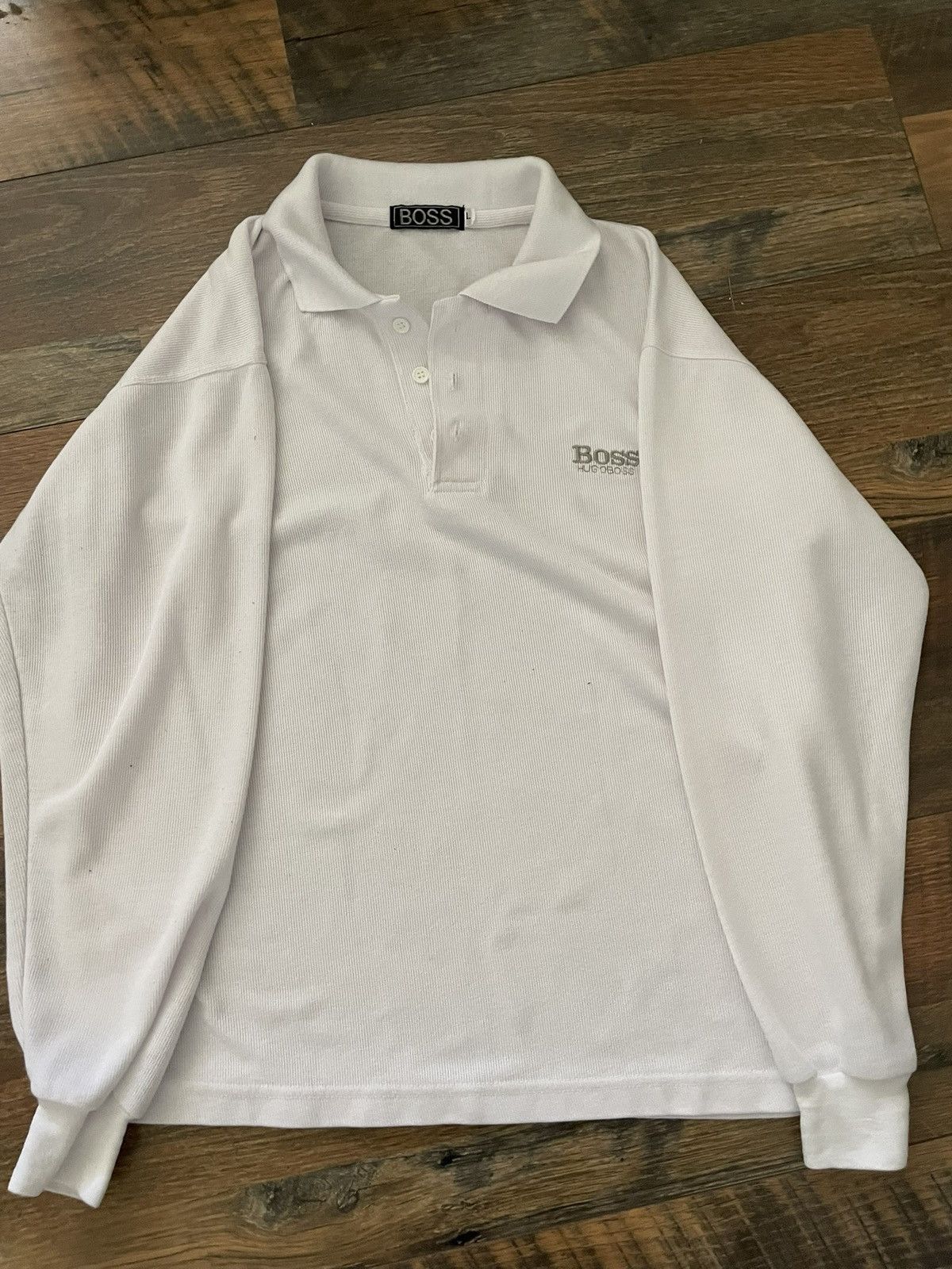 Hugo Boss Hugo boss white long sleeve polo Size US L / EU 52-54 / 3 - 1 Thumbnail