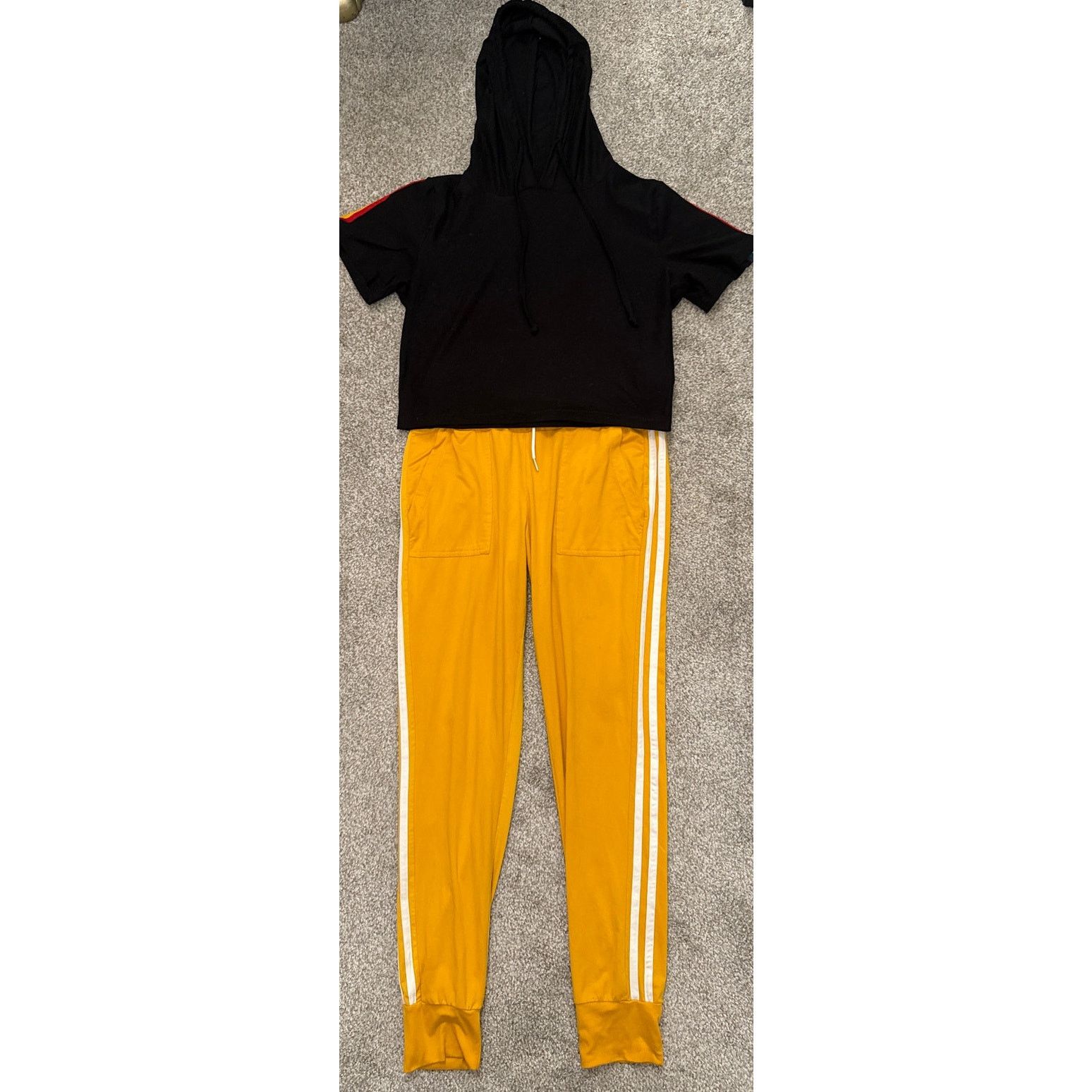 Feathers Feathers 2-Piece Rainbow Sleeve Hoodie w/Tracksuit Pants, L Size 32" / US 10 / IT 46 - 1 Thumbnail