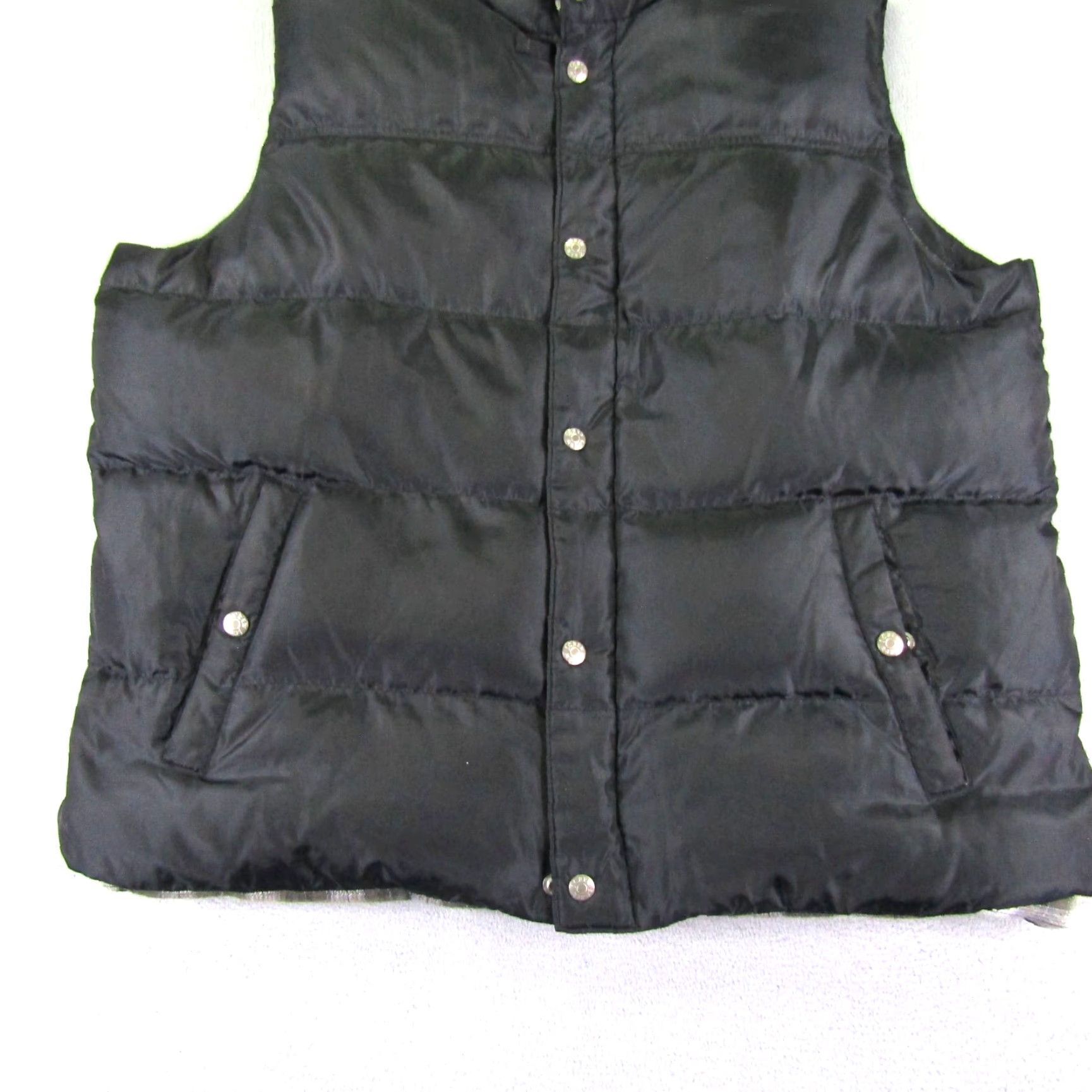 J.Crew VINTAGE J.CREW Vest Mens Large Black Puffer Down Quilted Zip Front Wind-Resistant Pocketed Size US L / EU 52-54 / 3 - 3 Thumbnail