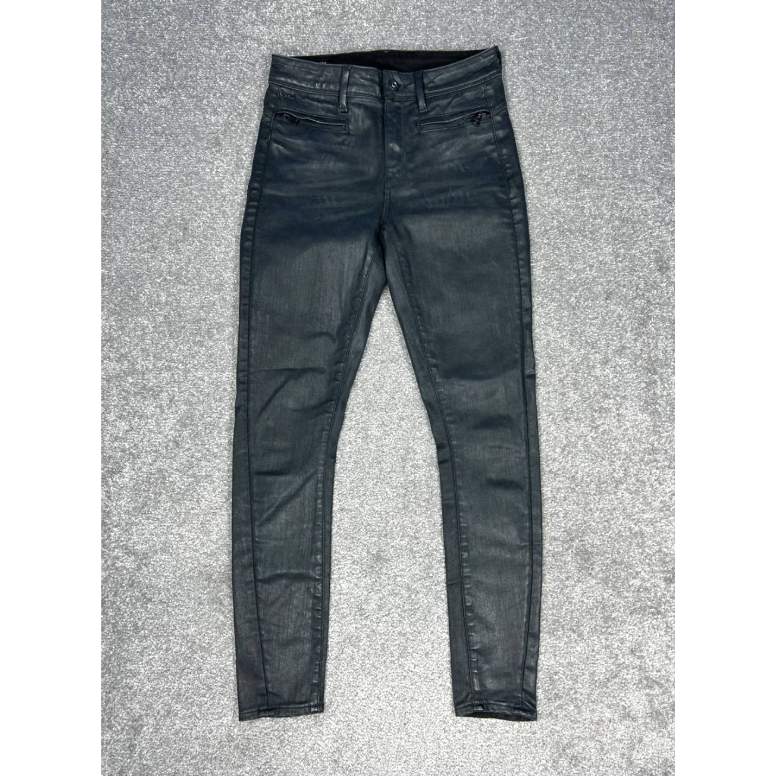 G-Star G-Star G-Star Raw Ashtix High Super Skinny Ankle Jeans Womens 27 Black Denim 27x28 Jeans Size 27" / US 4 / IT 40 - 2 Thumbnail