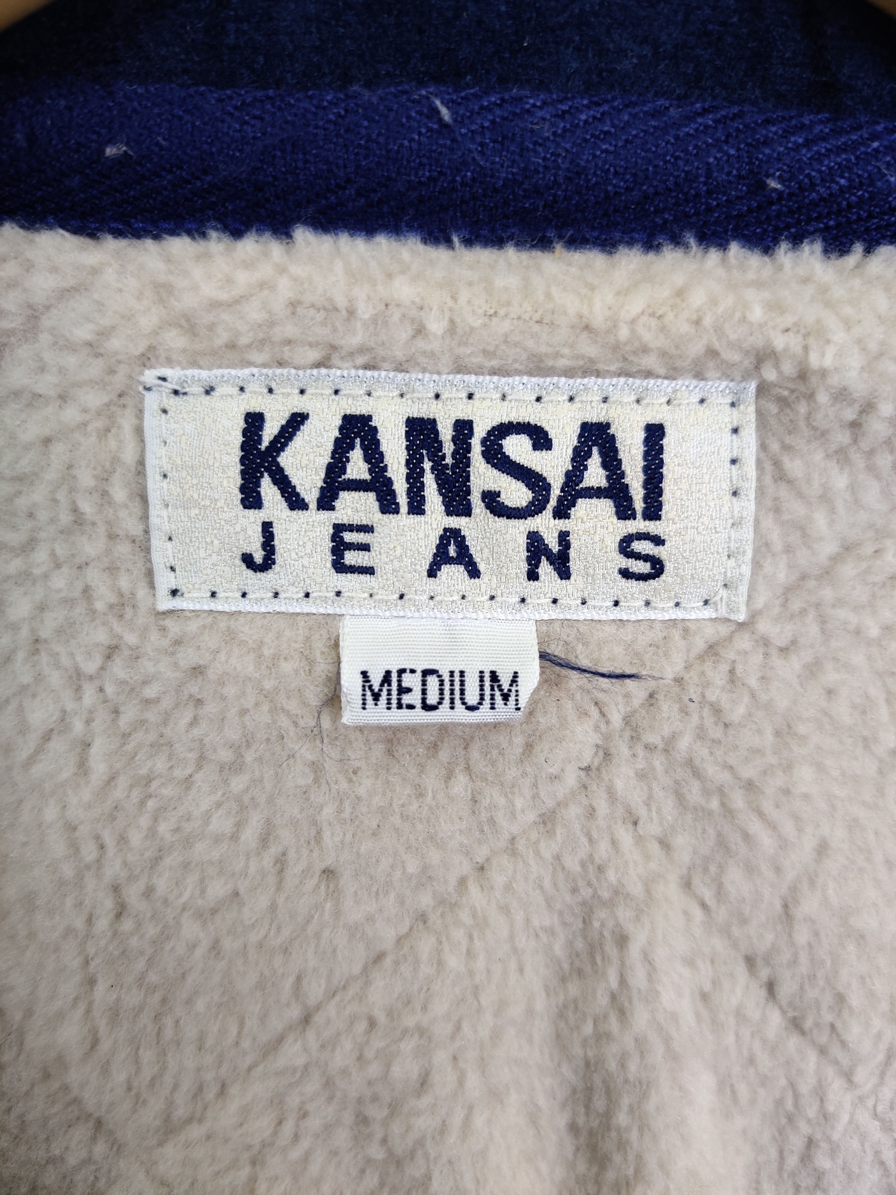 Kansai Yamamoto Vintage Kansai Yamamoto Jeans Quilted Button Jacket Size US M / EU 48-50 / 2 - 11 Thumbnail