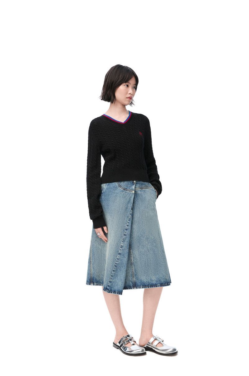 Loewe o1in1g0426 Sweater in Black Size XL / US 12-14 / IT 48-50 - 2 Thumbnail