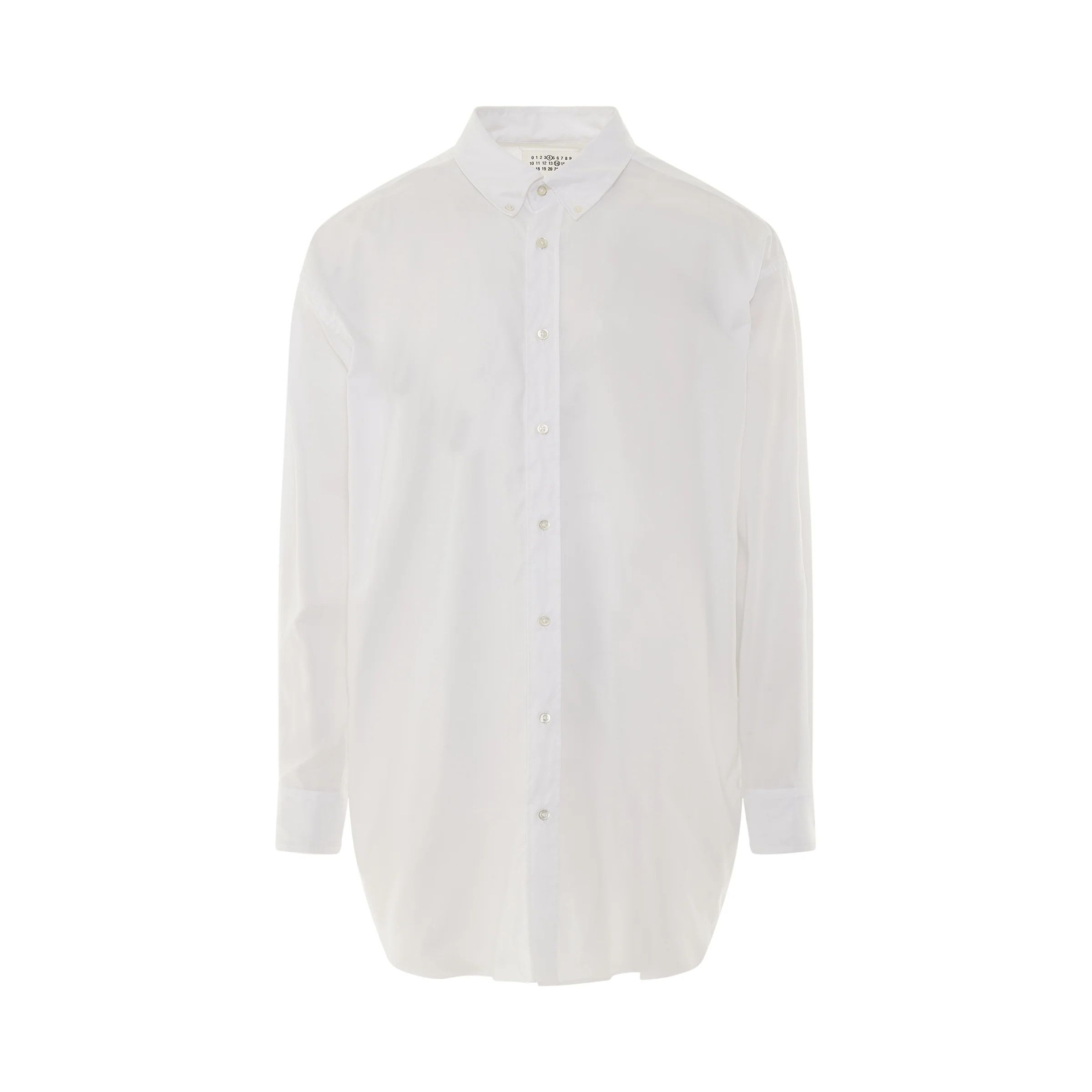 Maison Margiela o1mris0824 Oversize Shirt in White Size US L / EU 52-54 / 3 - 1 Thumbnail
