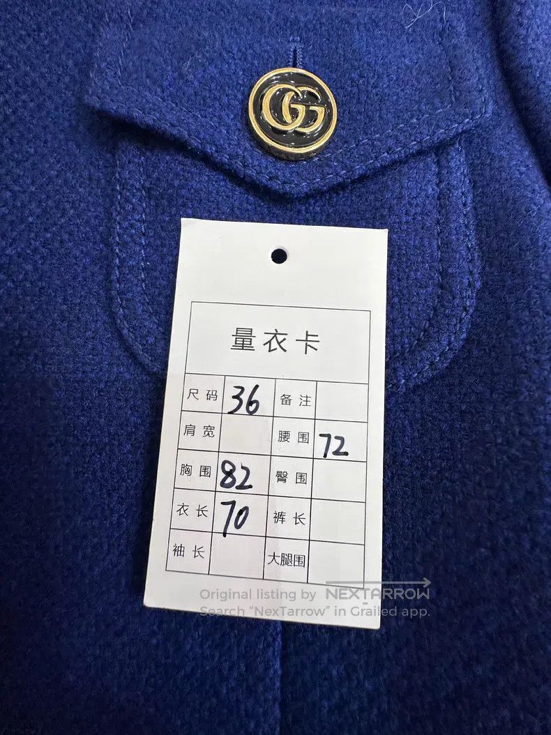 Gucci Gucci Blue short-sleeved waist suit Size XS / US 0-2 / IT 36-38 - 7 Thumbnail