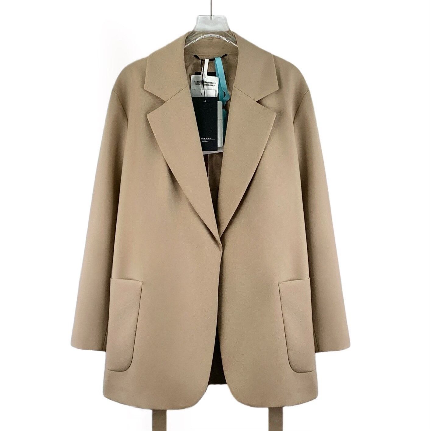 Max Mara Max Mara Wool Brown Coat S Women Size S / US 4 / IT 40 - 1 Thumbnail