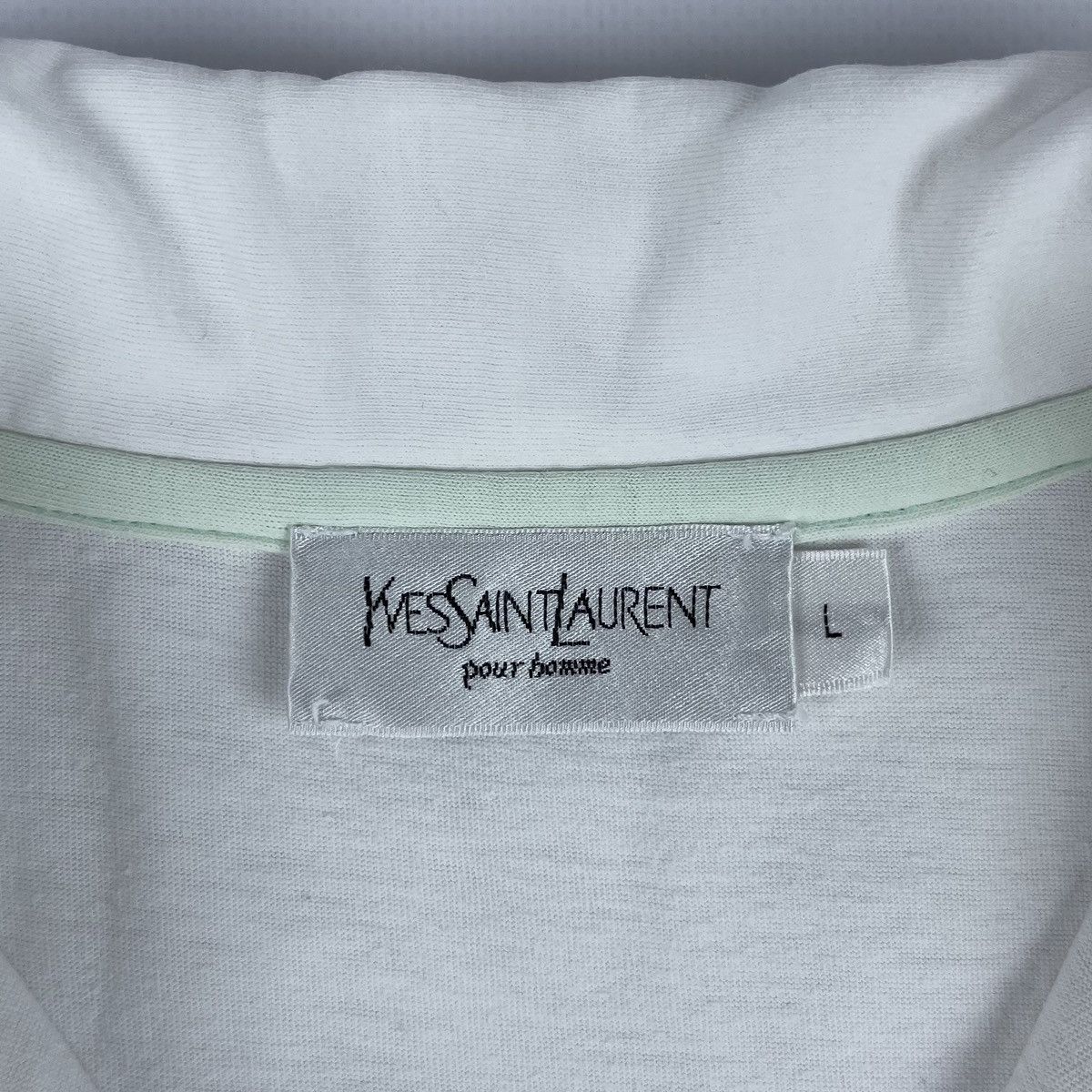 Yves Saint Laurent Vintage Yves Saints Laurent YSL Polo T-shirt Size US L / EU 52-54 / 3 - 6 Thumbnail