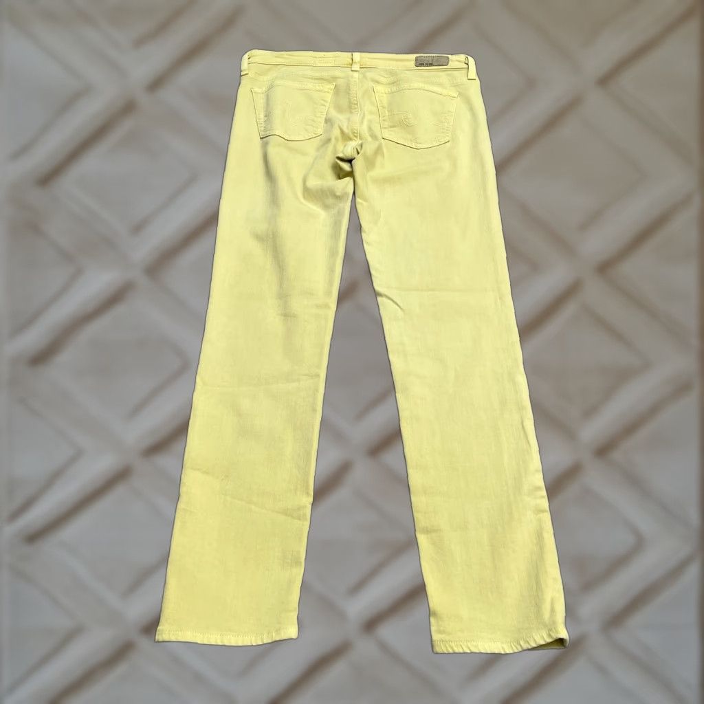 Vintage VINTAGE? Wait no vintage: The Stevie Ankle Smil Straight Jeans Womens 28R Yellow AG Adriano Goldschmied Jeans 28in Inseam Size 28" / US 6 / IT 42 - 1 Thumbnail