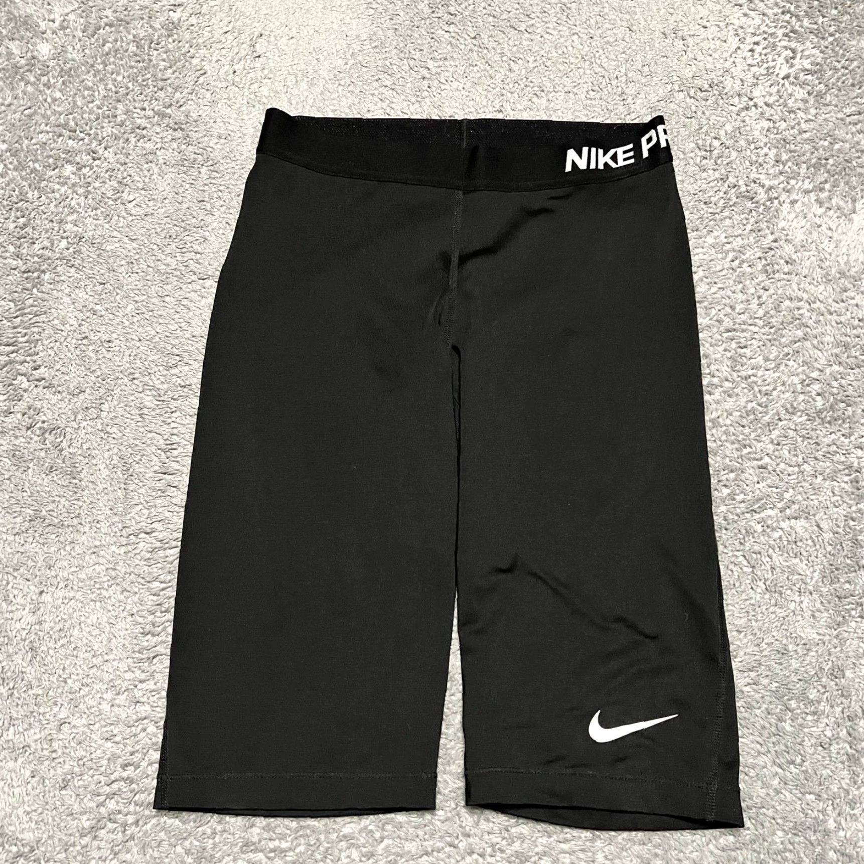 Nike Nike Pro Shorts Womens Medium Compression Longer Length Black Size 32" / US 10 / IT 46 - 2 Thumbnail