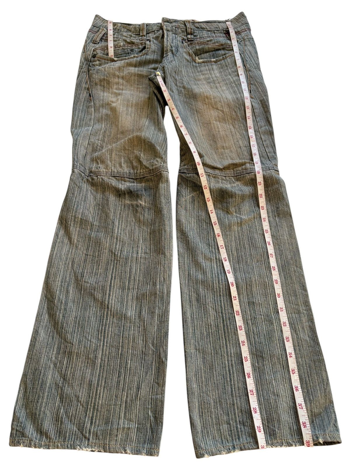 Japanese Brand × Number (N)ine Vintage Japanese Brand Mud Wash Distressed Flare Jeans Size US 32 / EU 48 - 13 Thumbnail