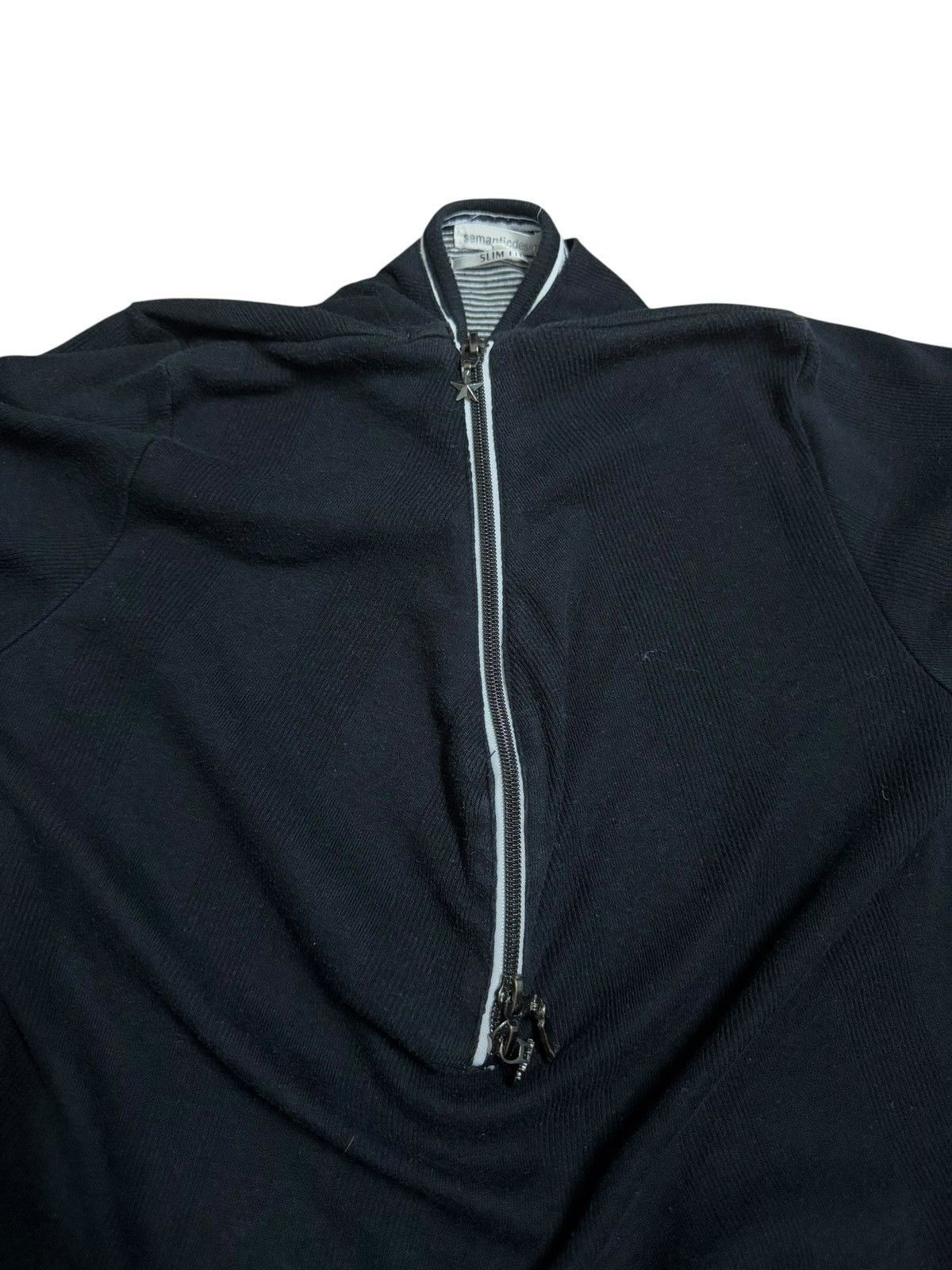20471120 × Japanese Brand × semanticdesign PUNK STYLE SEMANTIC DESIGN PLAIN HALF ZIPPER VERY RARE Size US L / EU 52-54 / 3 - 7 Thumbnail