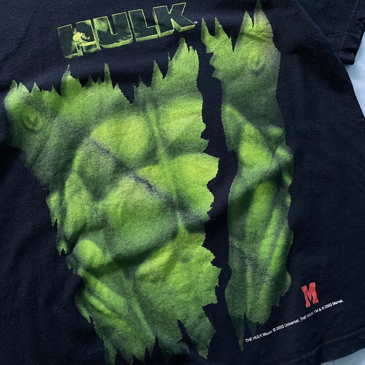 Universal Studios × Vintage The Hulk Vintage 2003 Promo Movie Big Logo T-shirt Size US S / EU 44-46 / 1 - 4 Thumbnail