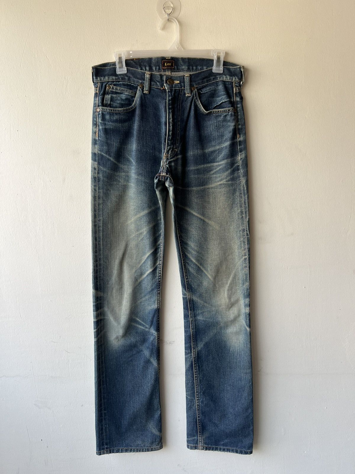 Lee Vintage Lee Sanforized Distressed Mud Denim Selvedge Jeans Size US 30 / EU 46 - 2 Thumbnail