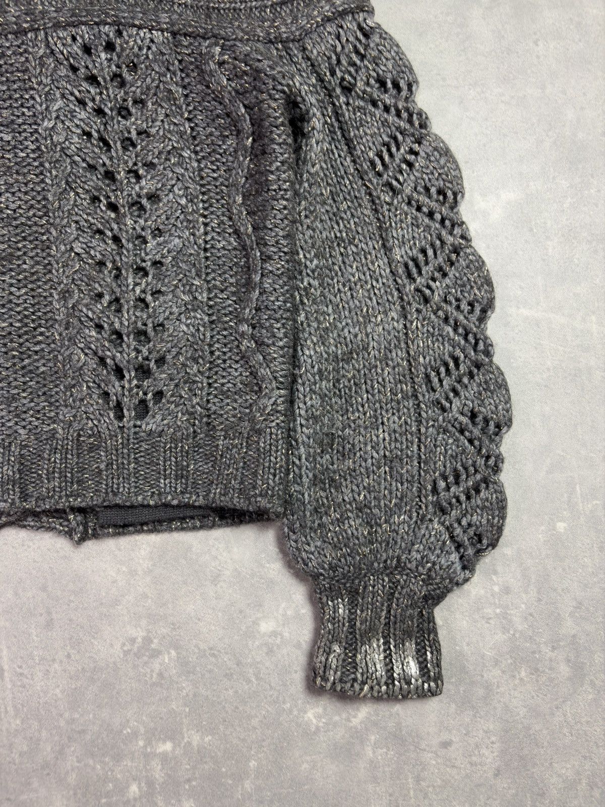 Just Cavalli 00s Just Cavalli Wool Heavy Metallic Fades Cardigan Knit 42 Size M / US 6-8 / IT 42-44 - 19 Thumbnail