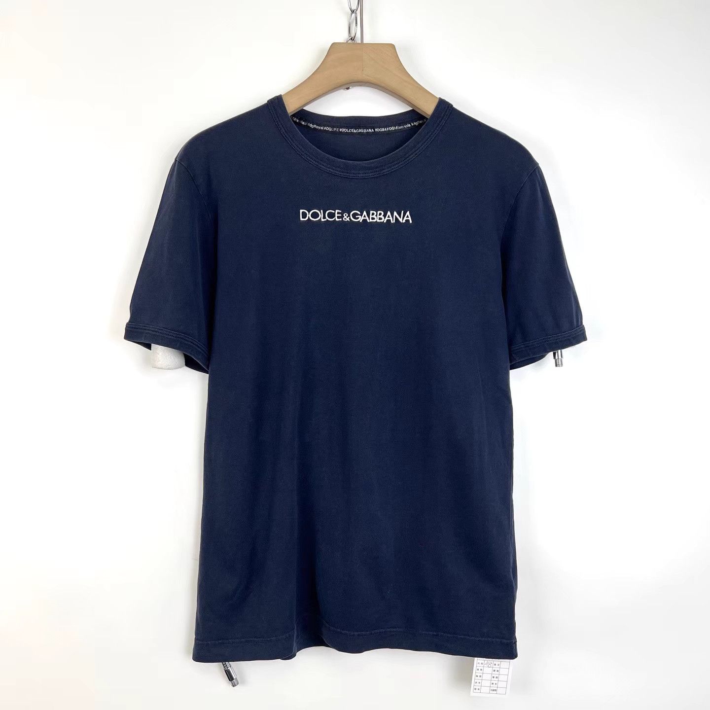 Dolce & Gabbana Dolce & Gabbana Black Embroidered Logo Short Sleeve K12 Size US M / EU 48-50 / 2 - 1 Thumbnail