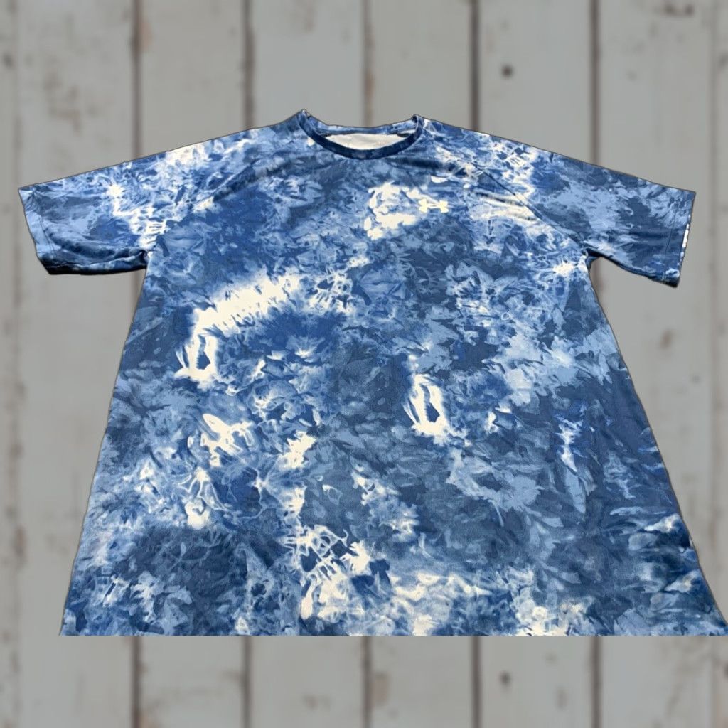 Under Armour Under Armour Shirt Colorful Geometric Blue Large L Short Sleeve Crew Neck Mens T-Shirt Size US L / EU 52-54 / 3 - 1 Thumbnail