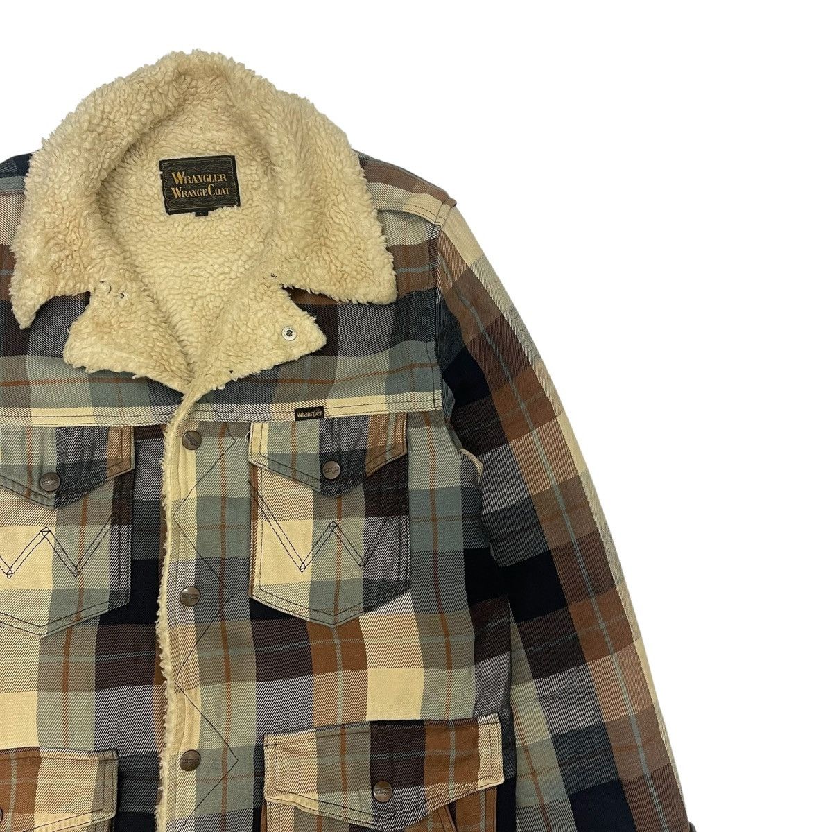 Wrangler Vintage Wrangler Plaids Shearling Button Jacket Size US L / EU 52-54 / 3 - 9 Thumbnail