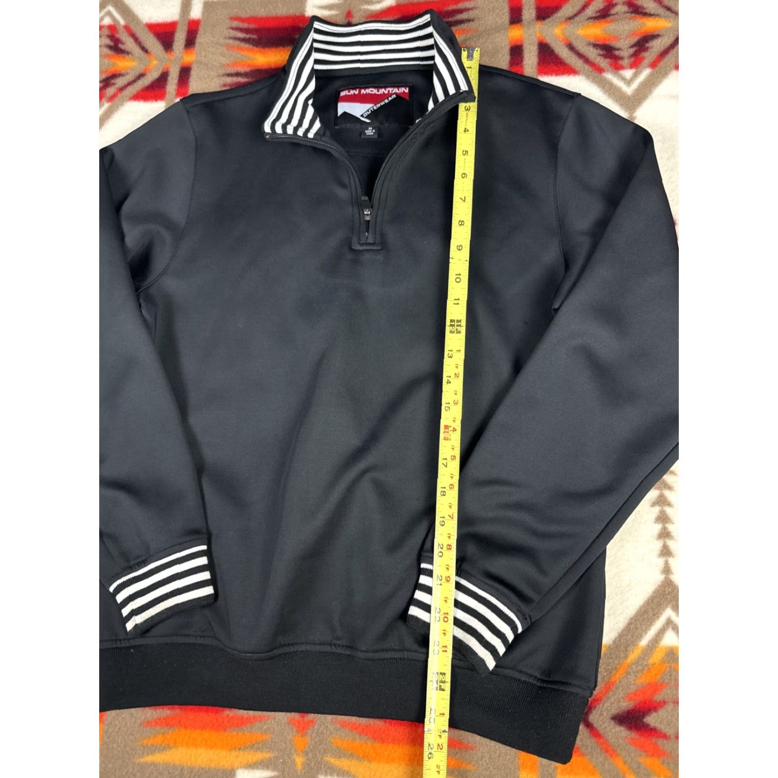 Vintage Sun Mountain Outerwear 1/2 Zip Pullover Jacket Shirt Sz M Black Golf Hoodie? Size US M / EU 48-50 / 2 - 6 Thumbnail