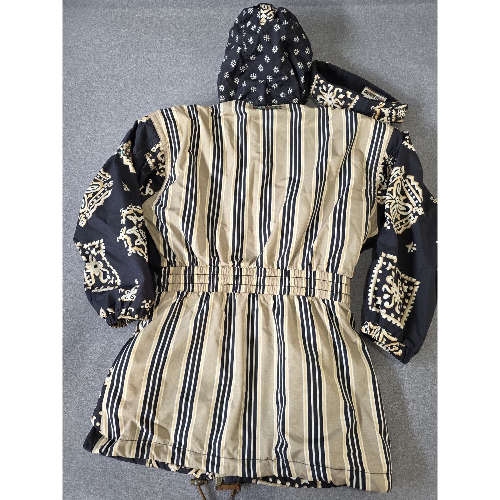 Obermeyer VTG Obermeyer Fanciful Jacket Black aztec Hood w headband Size S / US 4 / IT 40 - 9 Thumbnail
