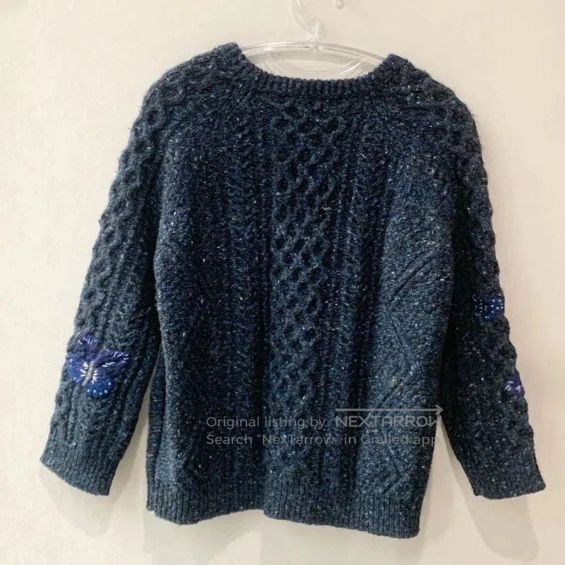 Valentino Valentino Navy Blue Sweater Size M. Size US M / EU 48-50 / 2 - 2 Thumbnail