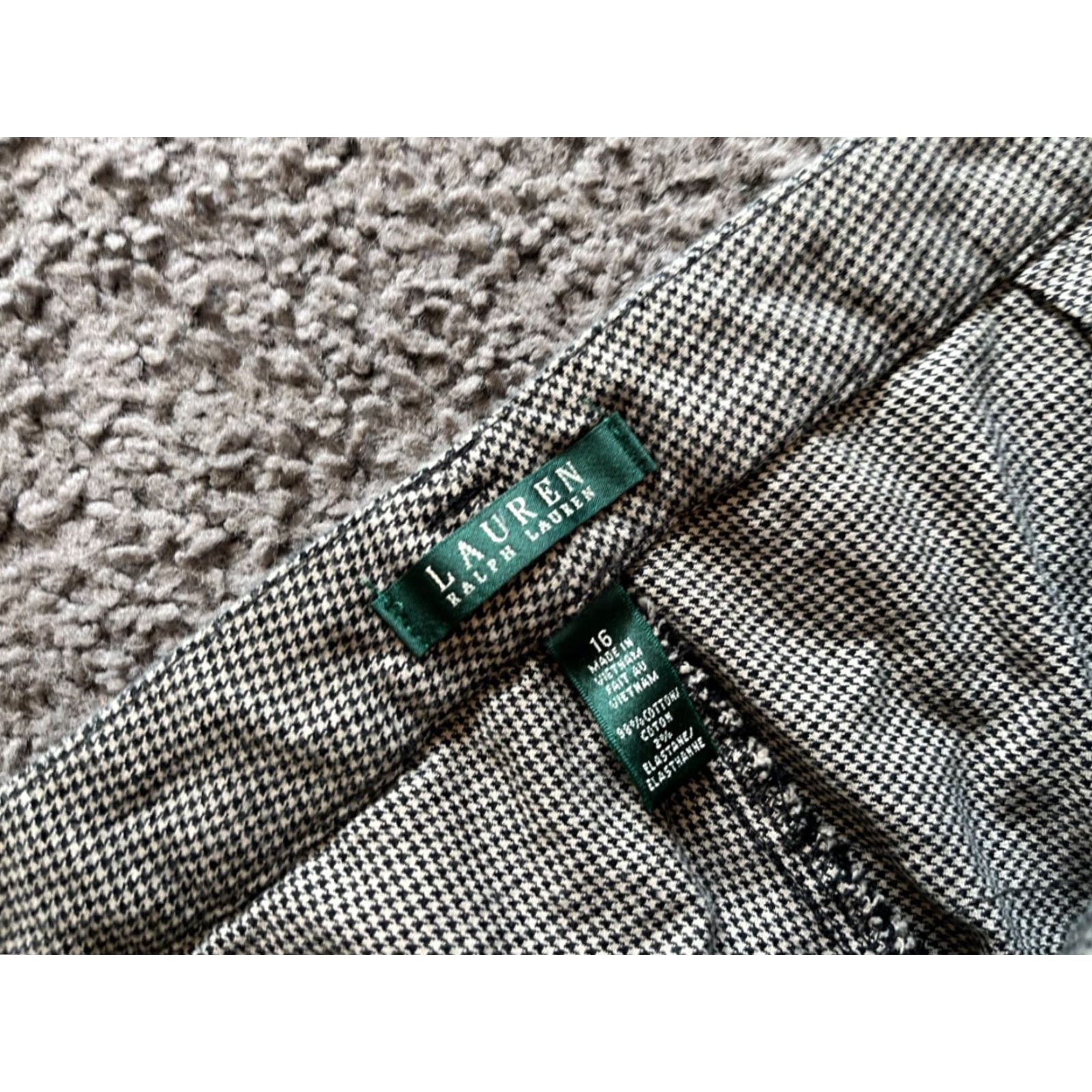 Ralph Lauren Lauren Ralph Lauren Pants Women’s Size 16 Multicolor Check Straight Stretch Dress Pants Size 38" / US 16 / IT 52 - 5 Thumbnail