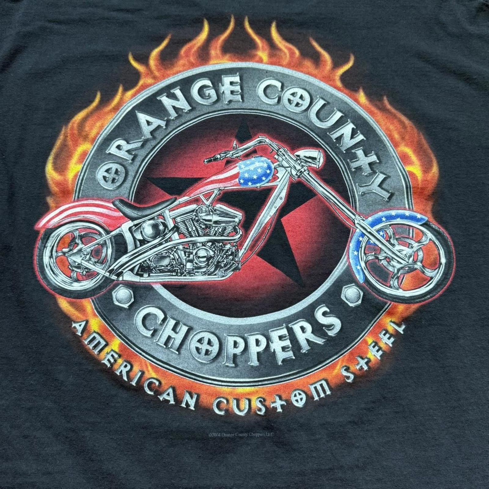 Other Orange County Choppers Flames Vintage Y2K Graphic T-shirt Size US XL / EU 56 / 4 - 4 Thumbnail