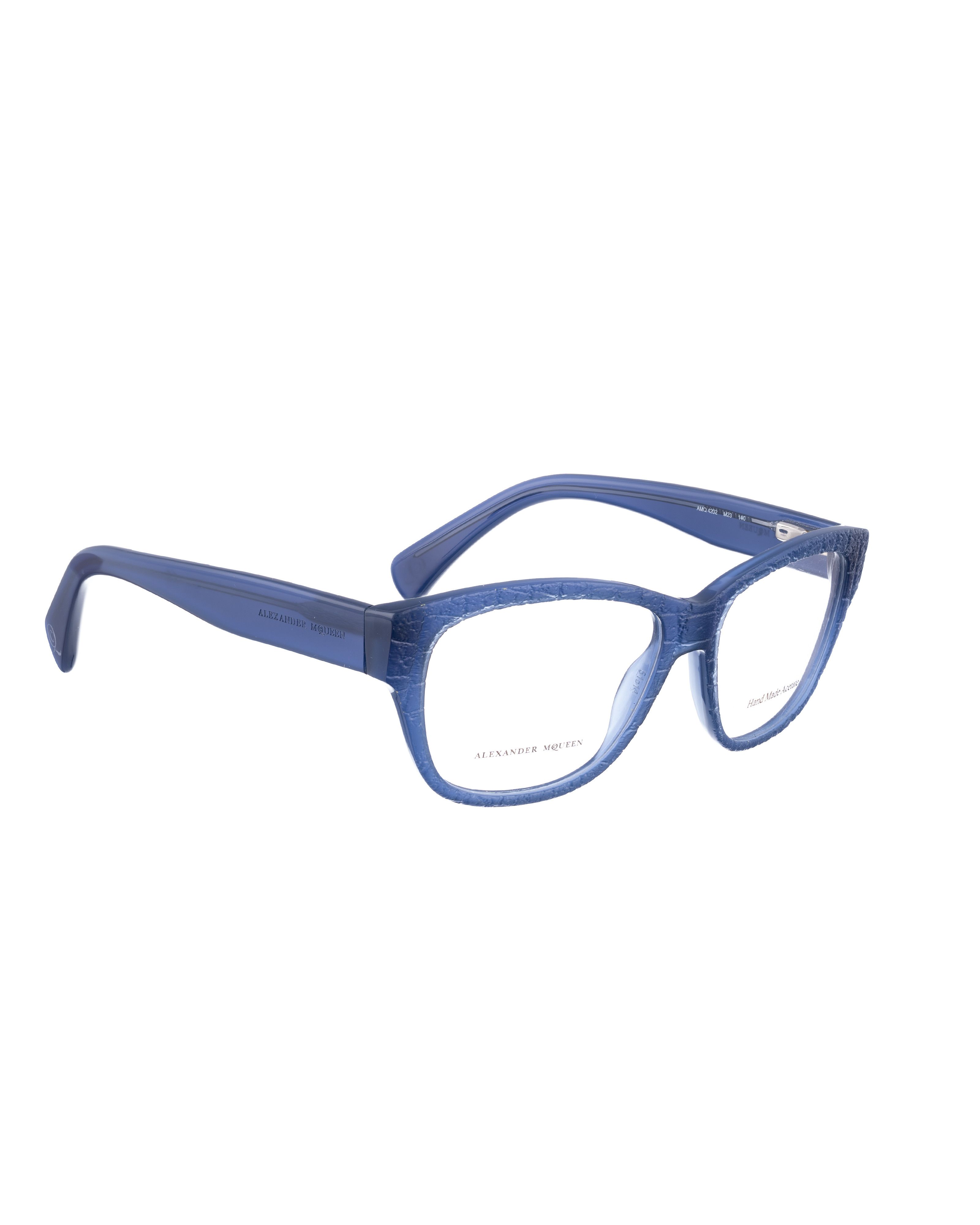 Alexander McQueen Alexander McQueen '90s Cobalt Blue Oversized Glasses Size ONE SIZE - 2 Thumbnail