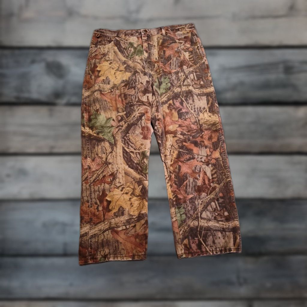 Wrangler Wrangler Pro Gear Jeans Mens 40x29 Camouflage Denim Outdoor Hunting 5-Pocket Regular Straight Brown Cotton Size US 40 / EU 56 - 1 Thumbnail