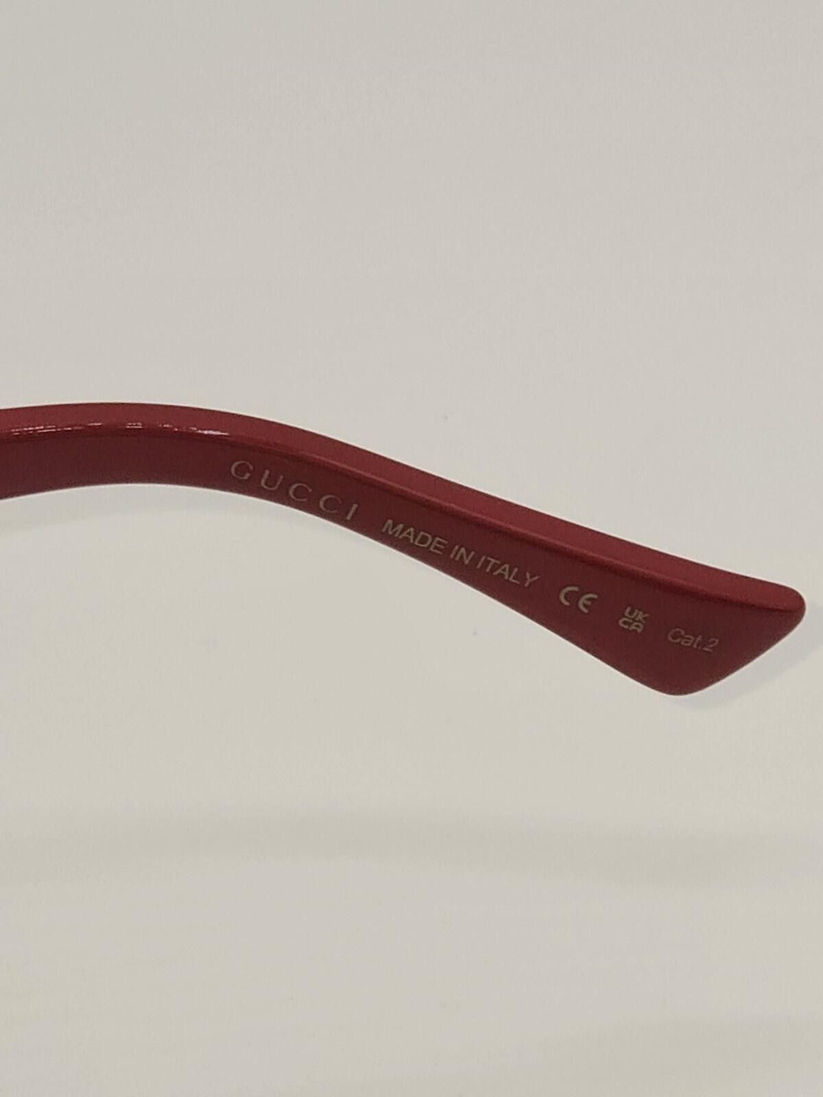 Gucci Gucci Sunglasses GG0163SN 003 Black Red and Green Gradient Size ONE SIZE - 10 Thumbnail