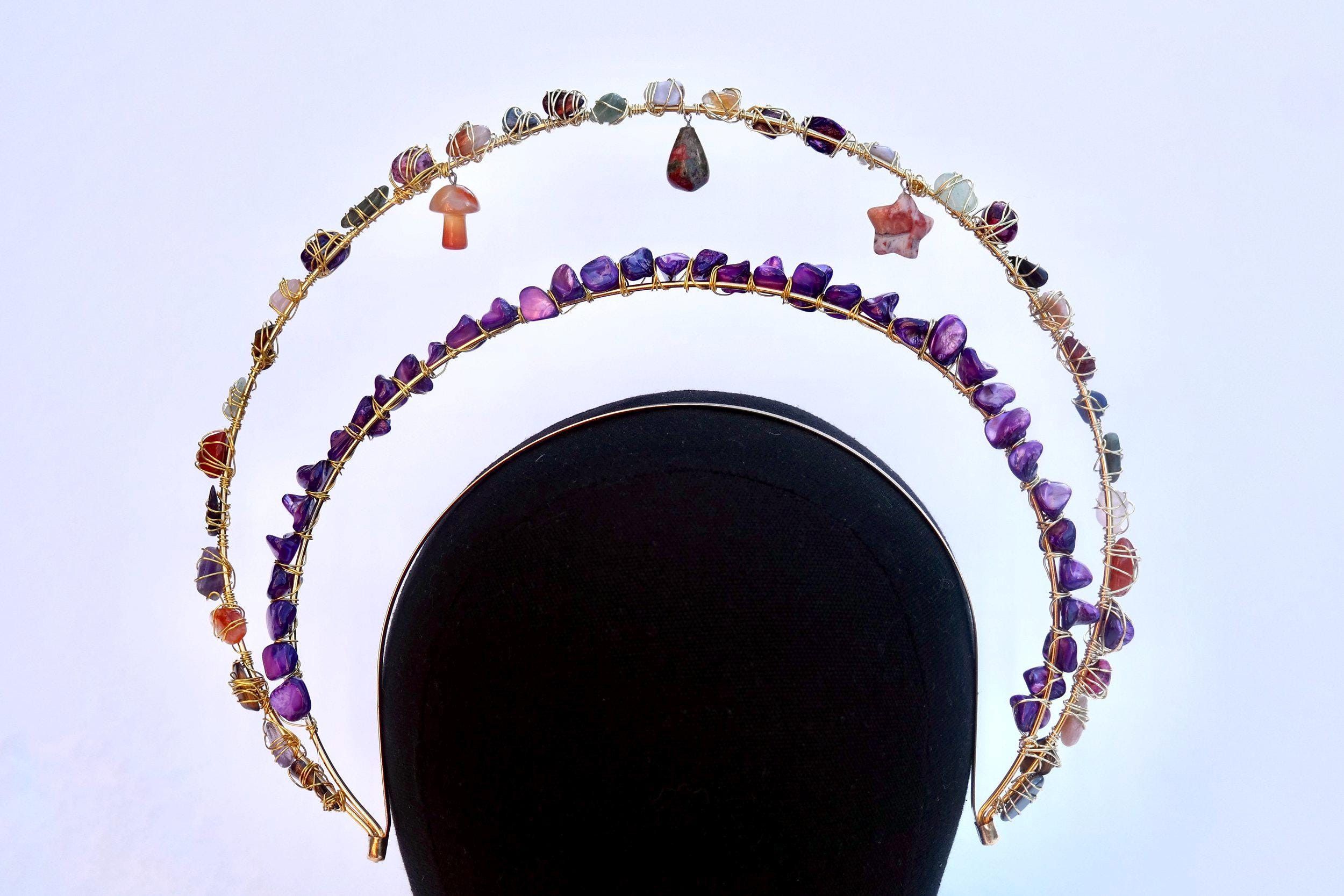 Handmade Ethereal Crystal Headpiece Size ONE SIZE - 6 Thumbnail