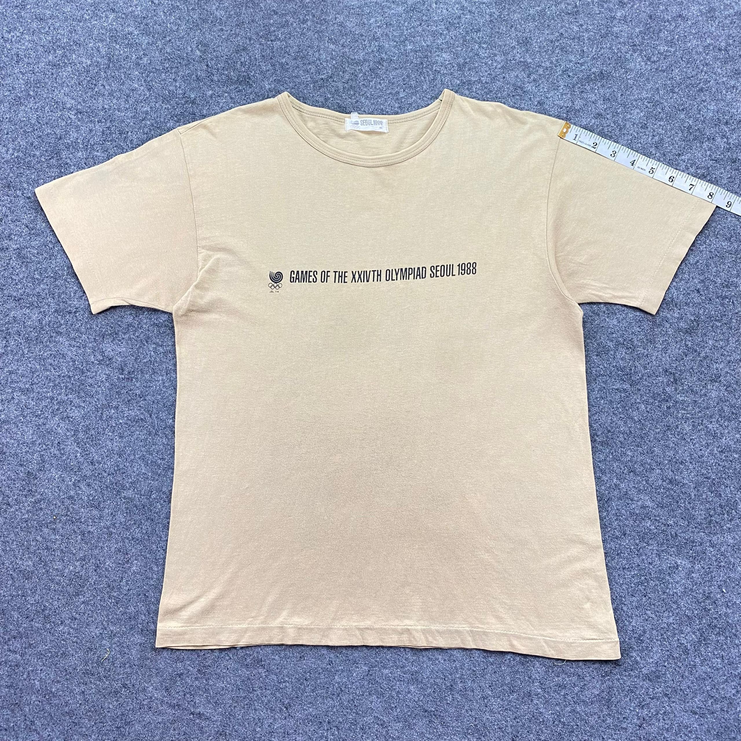 Vintage Vintage 80s Olympic Games Seoul Korea Tshirt Size US M / EU 48-50 / 2 - 7 Thumbnail