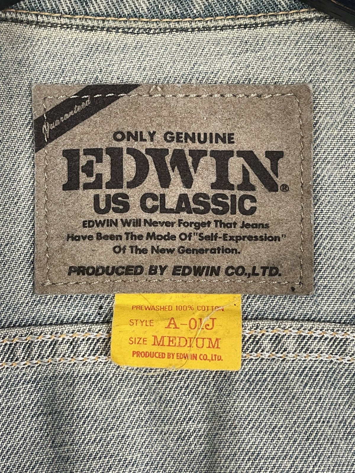 Edwin Vintage Edwin USA Classic Mud Wash Denim Jacket Size US M / EU 48-50 / 2 - 7 Thumbnail
