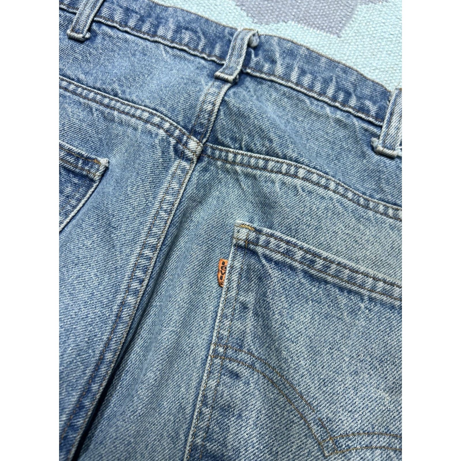 Levi's VINTAGE Levi’s 517 Jeans Orange Tab 80s Straight Leg 34x29 Mens Denim Distressed Size US 34 / EU 50 - 4 Thumbnail