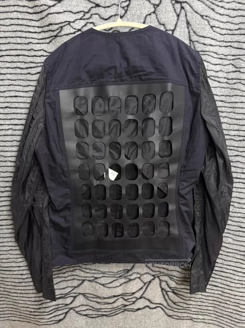 Rick Owens Rick Owens Grid leather paneled collarless jacket Size US L / EU 52-54 / 3 - 1 Thumbnail