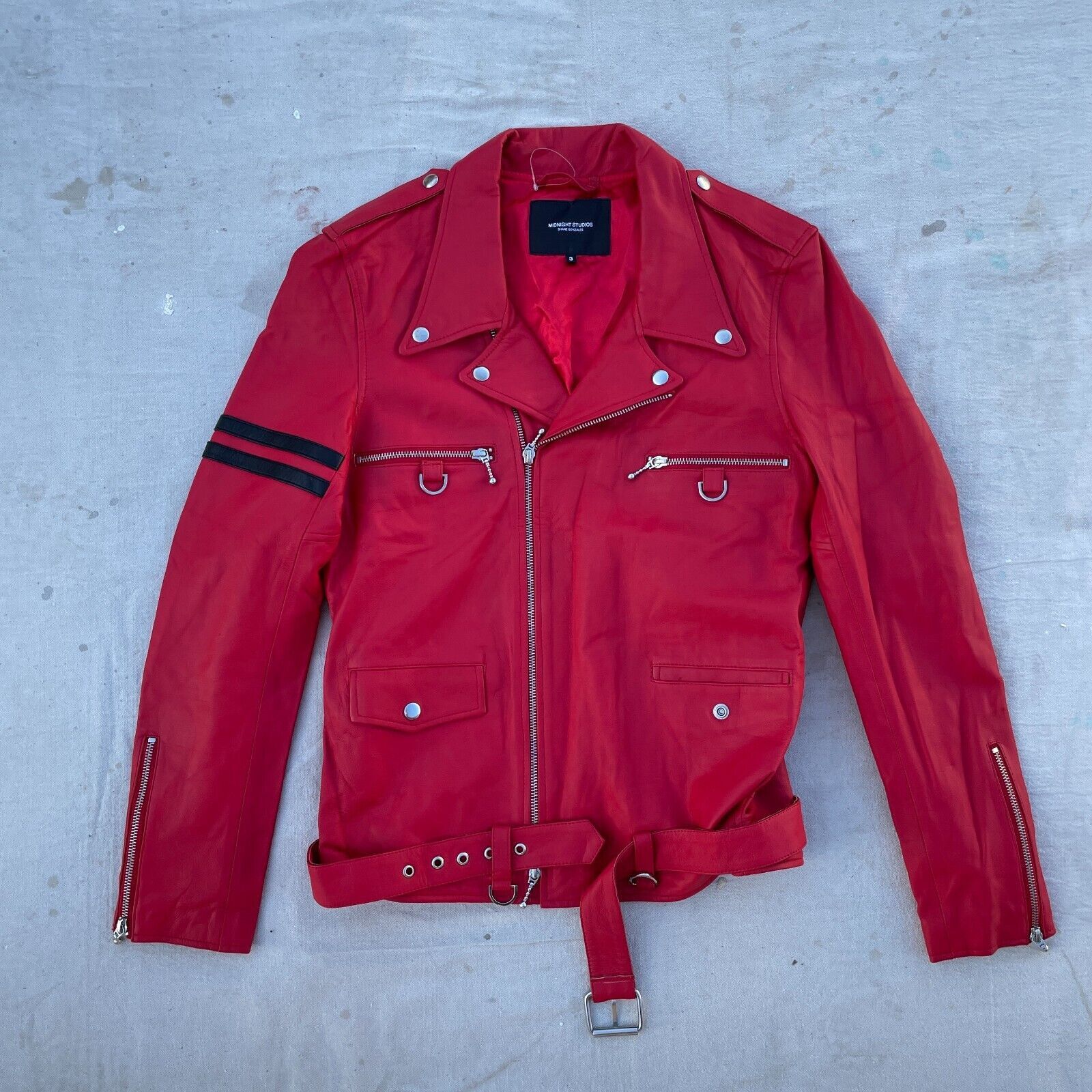 Midnight Studios Midnight Studios Shane Gonzales Bauhaus Leather Punk Jacket Size US L / EU 52-54 / 3 - 3 Thumbnail