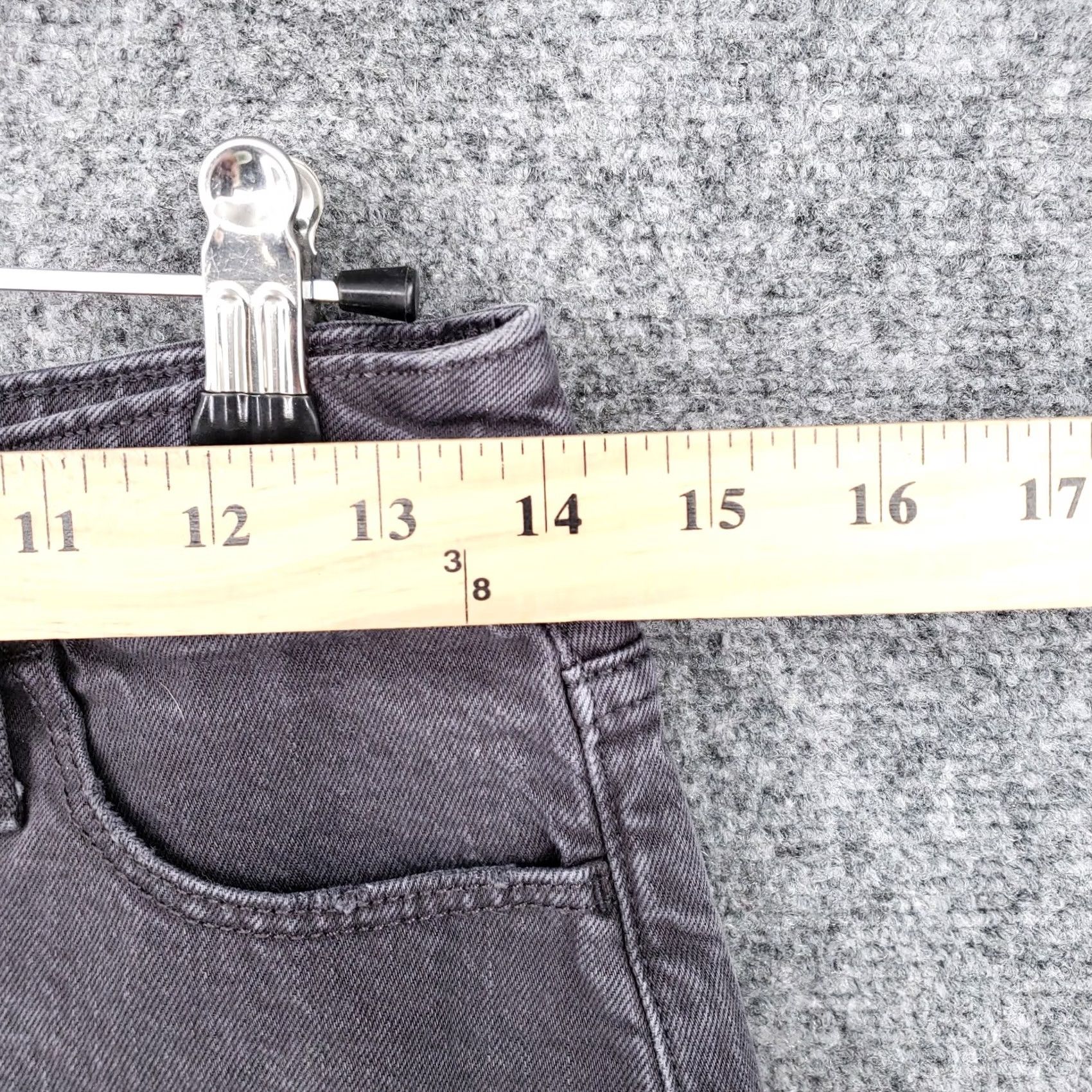 Vintage Universal Thread Shorts Womens 4/27 Blue Vintage Midi Cut Off Cuffed Mid Rise Size 27" / US 4 / IT 40 - 7 Thumbnail