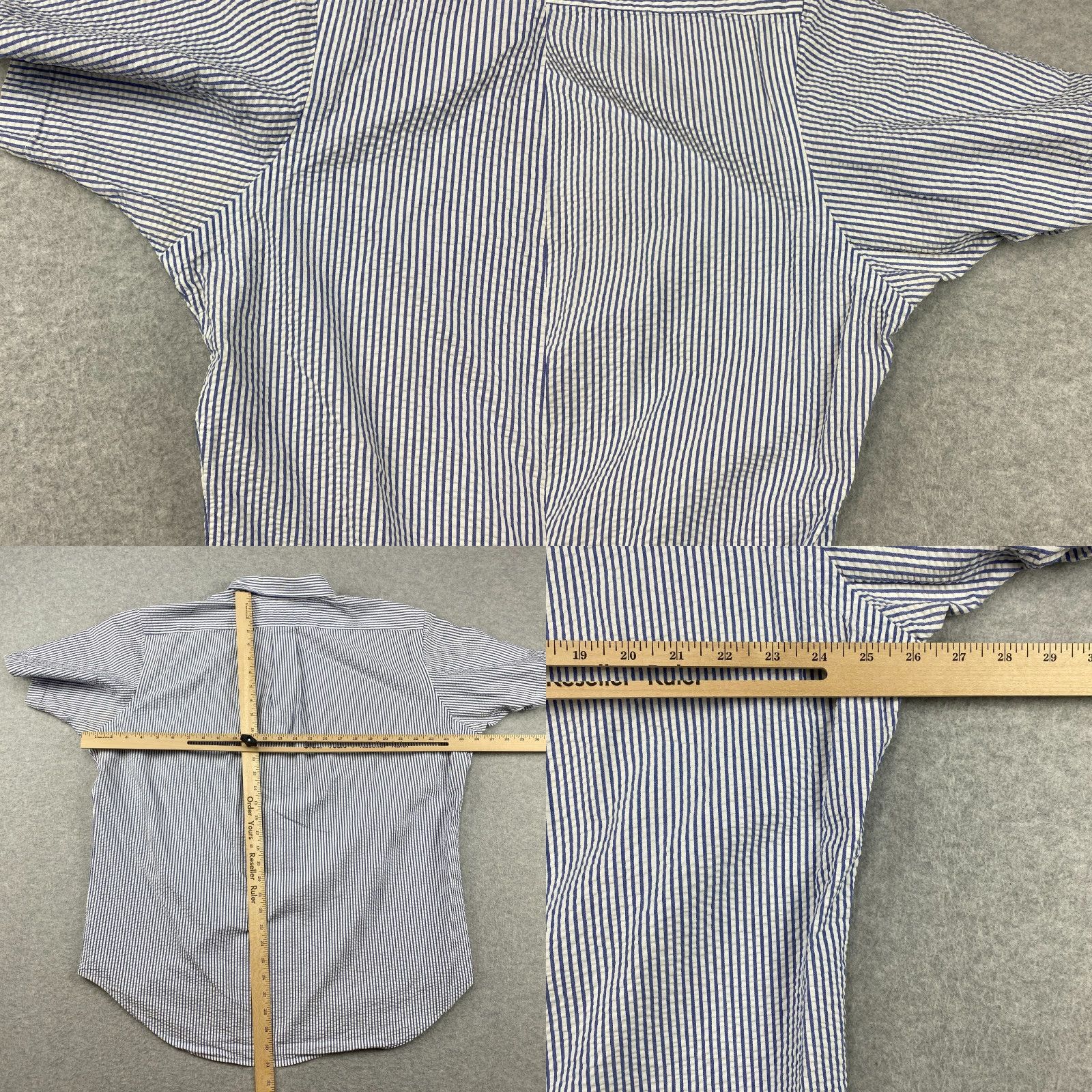 Ralph Lauren Ralph Lauren Button-Down Shirt Mens XL Striped Classic Fit Seersucker Multicolor Casual Size US XL / EU 56 / 4 - 9 Thumbnail