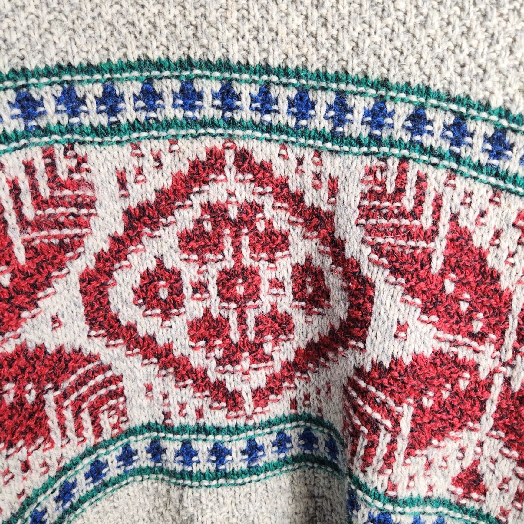 American Eagle Outfitters VINTAGE American Eagle Outfitters Mens |L| Wool Blend Fair Isle Nordic Knit Crew Neck Sweater Shirt Size US L / EU 52-54 / 3 - 3 Thumbnail