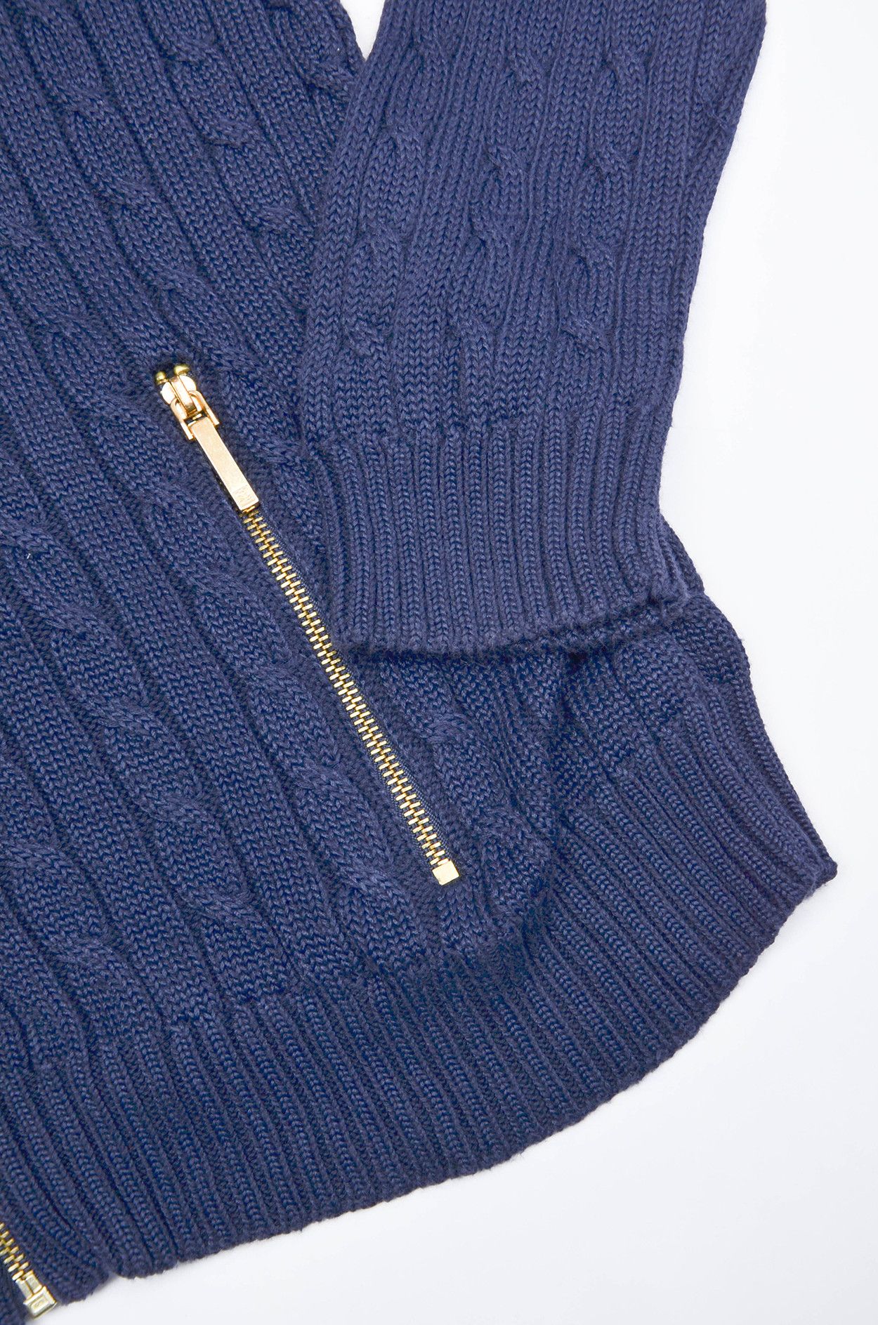 Lauren Ralph Lauren × Ralph Lauren LAUREN RALPH LAUREN Knit Zip Blue Jacket Size S / US 4 / IT 40 - 4 Thumbnail