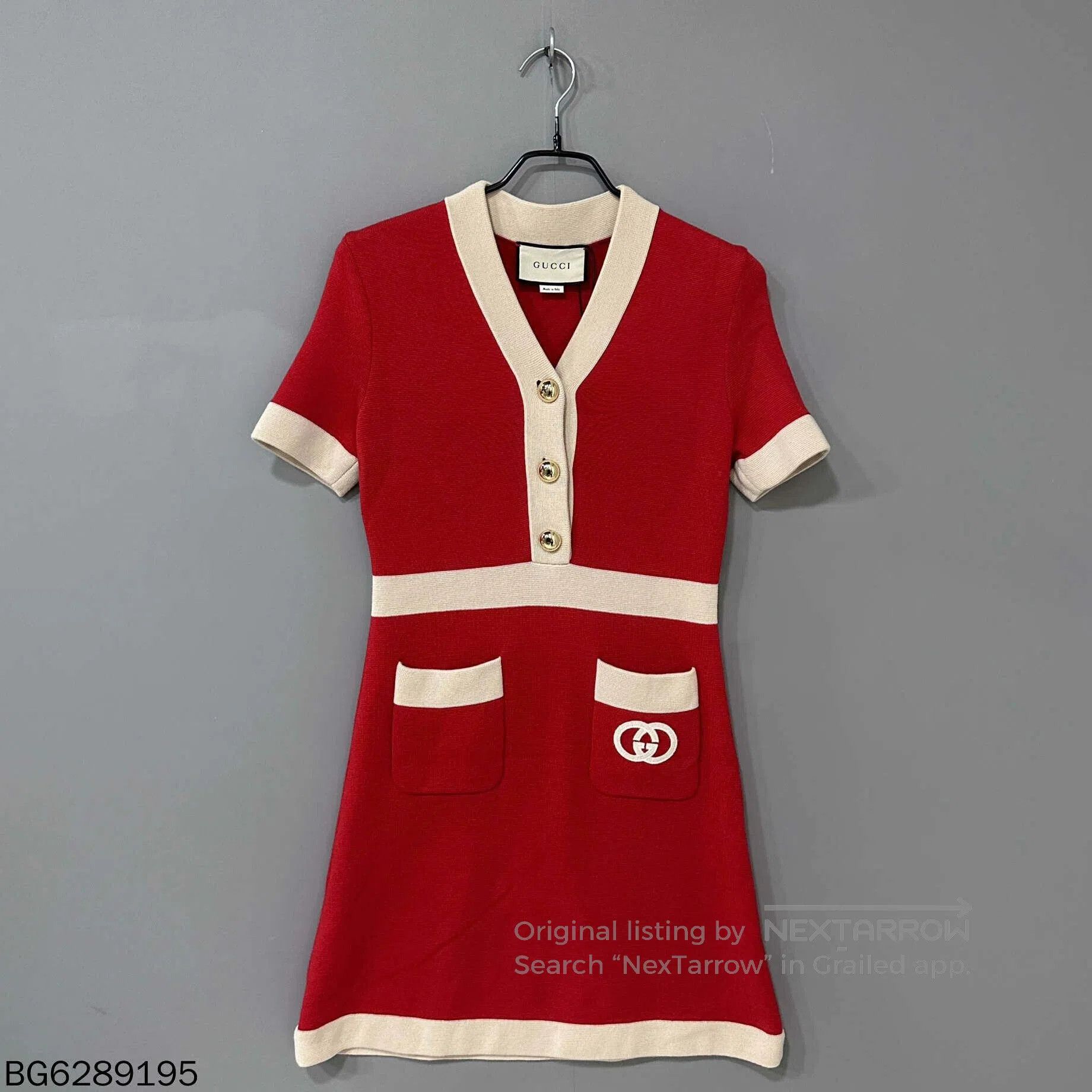 Gucci Gucci Red Double G Knit Dress. Size XS / US 0-2 / IT 36-38 - 1 Thumbnail