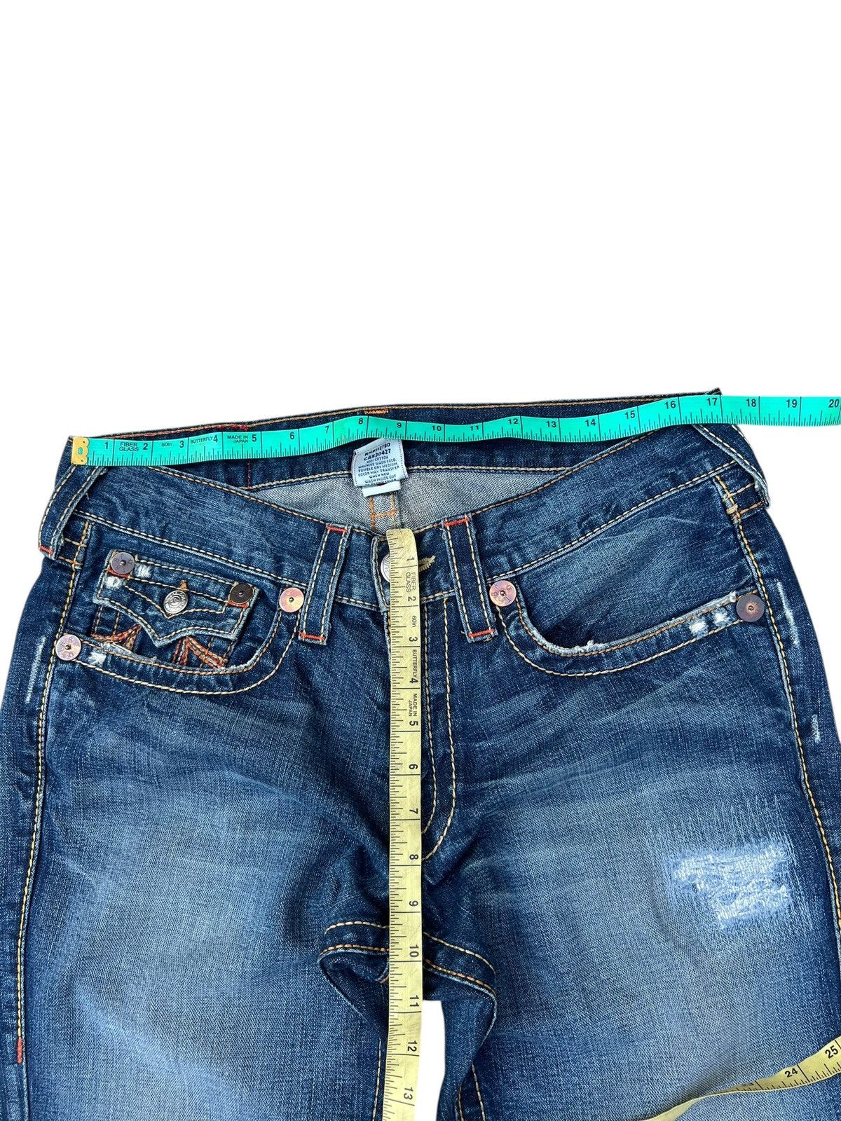 True Religion VTG Y2K True Religion Rainbow Joey Denim Super Flare Jeans Size US 33 - 4 Thumbnail